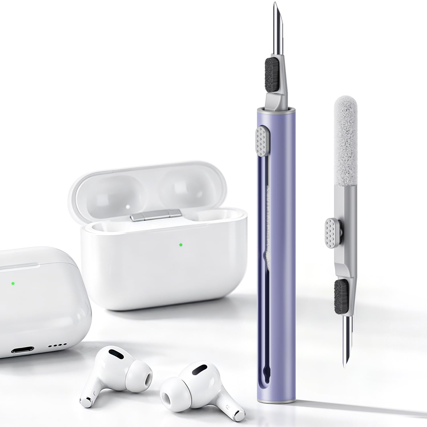 Hyashee Cleaner Kit for AirPods Pro 3/2/1, 3-in-1 Earbud Cleaning by Hyashee - Angle View 8