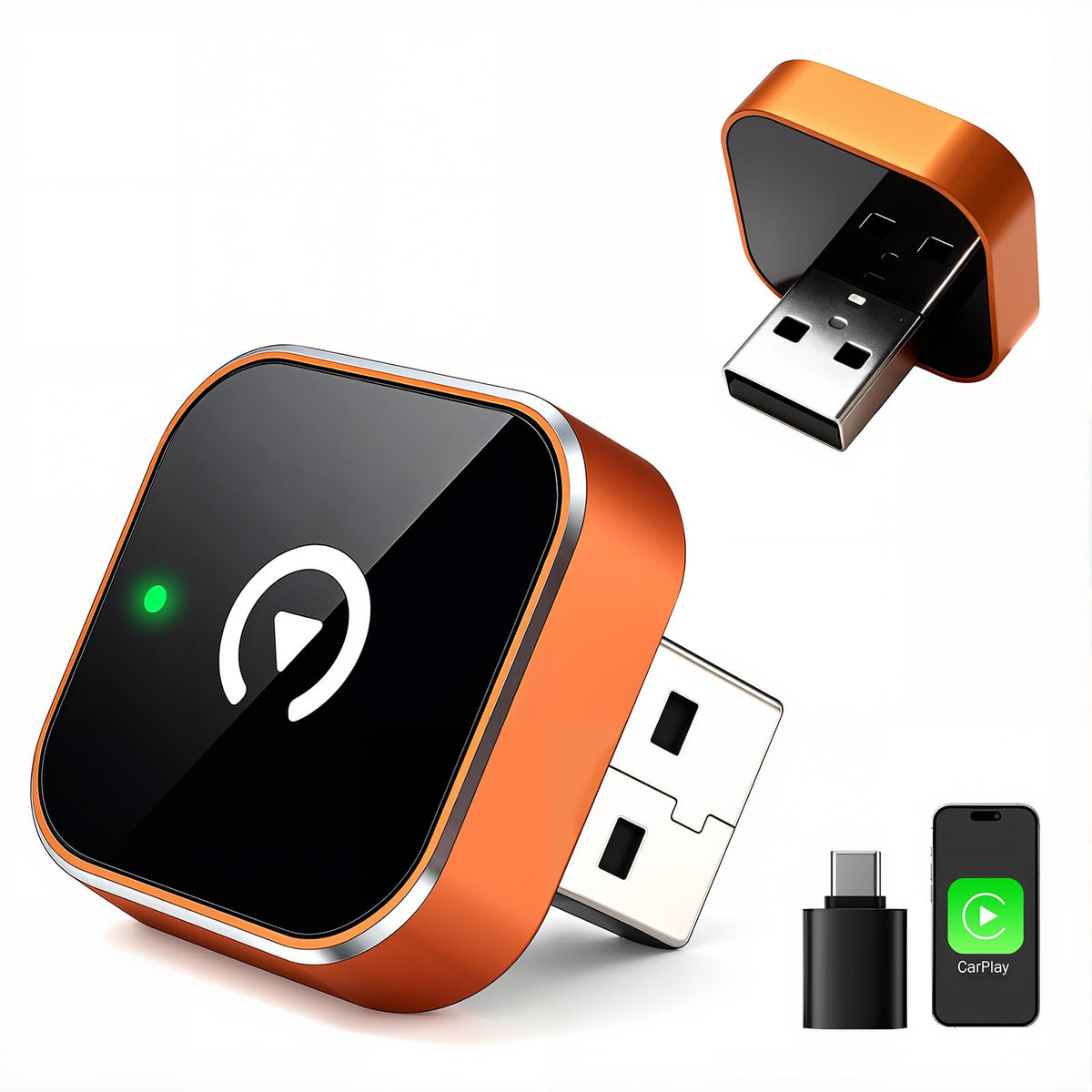 Wireless CarPlay Adapter for iPhone Android Auto Adapter - Gallasys Official Imagery - 1
