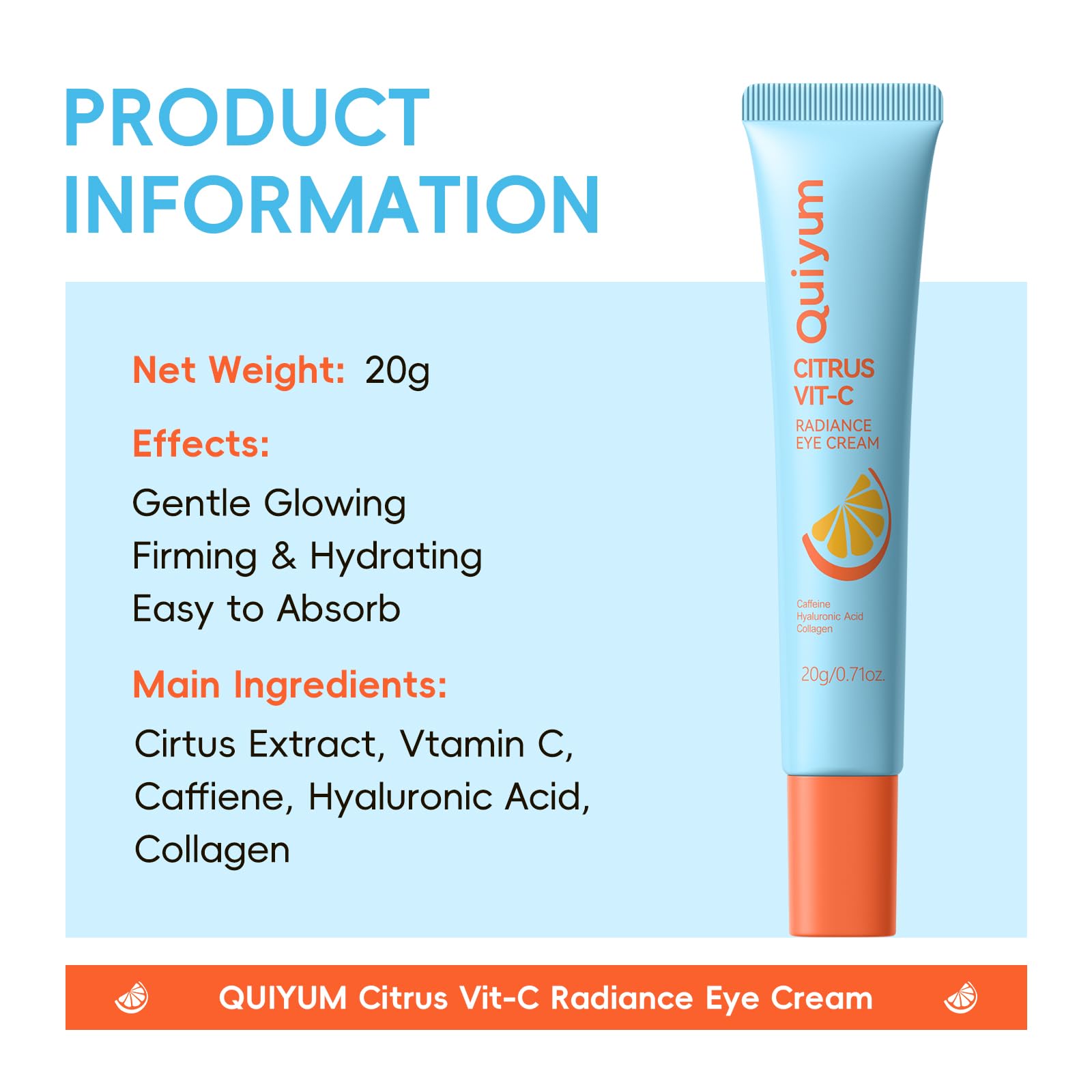 Citrus Vitamin C Skincare Set (5-Piece) – Facial Care Routine Kit - QUIYUM