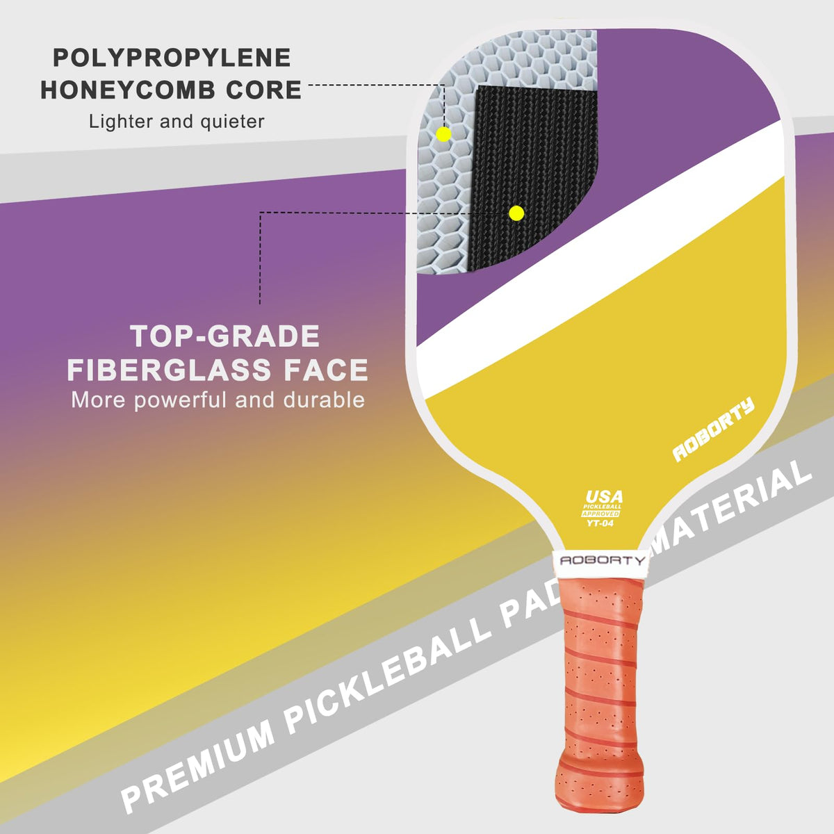 AOBORTY Pickleball Paddles 4 Pack - AOBORTY Official Imagery - 3