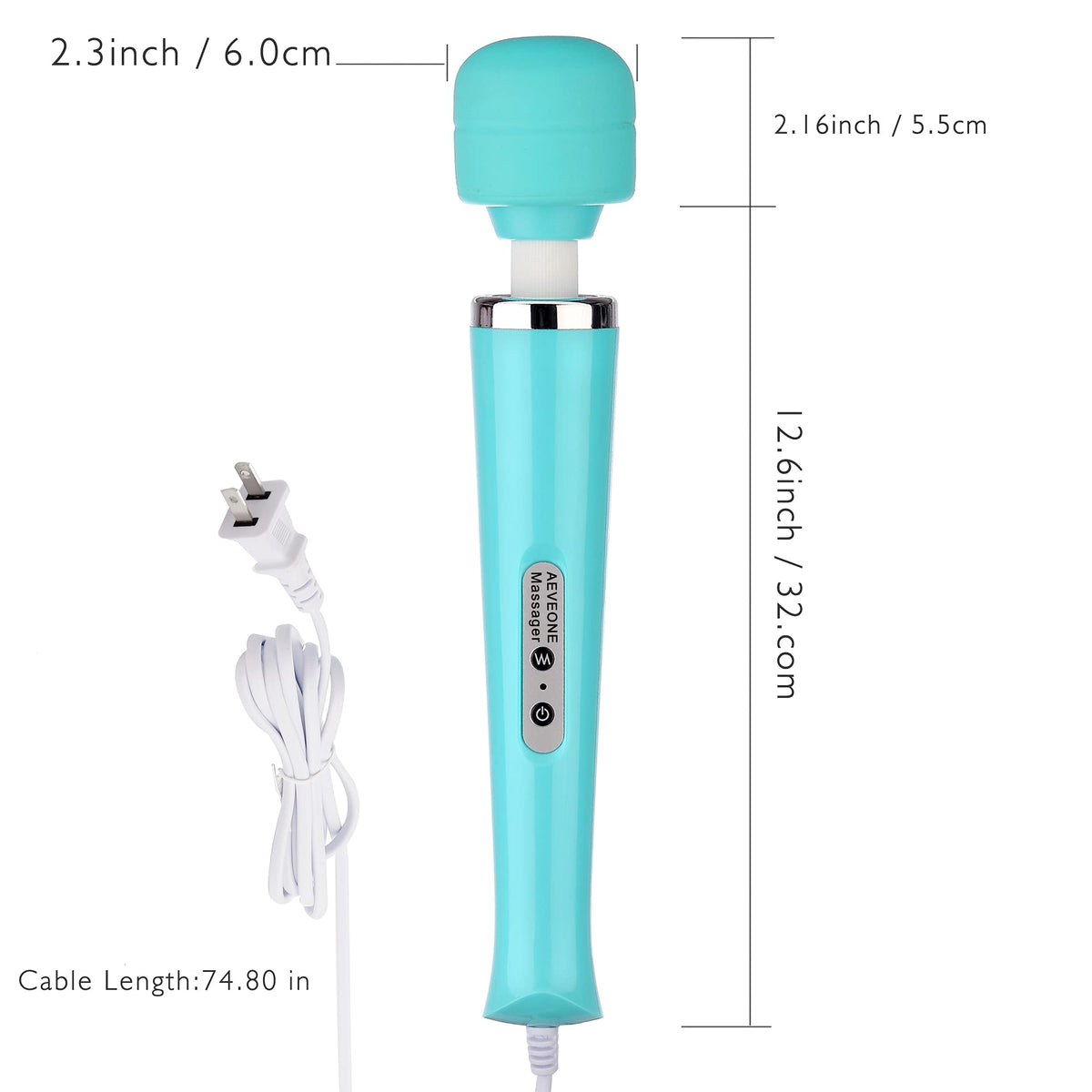 AEVEONE Wired Powerful Handheld Electric Massager with - AEVEONE Official Imagery - 3