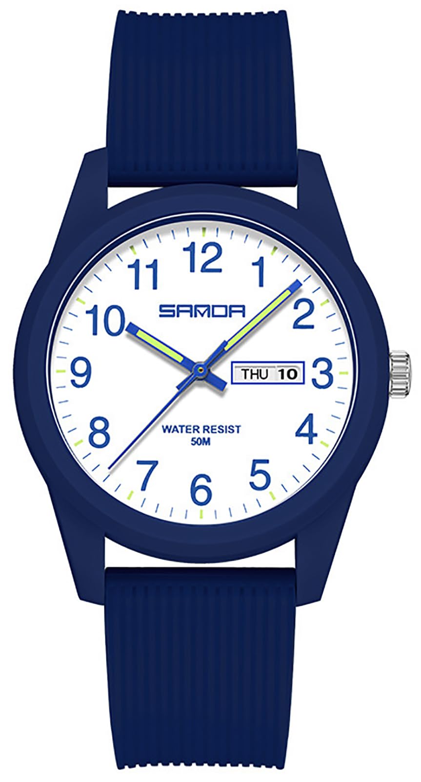 Men Women Sports Watch 50M Waterproof Luminous Analog Quartz - Product Imagery