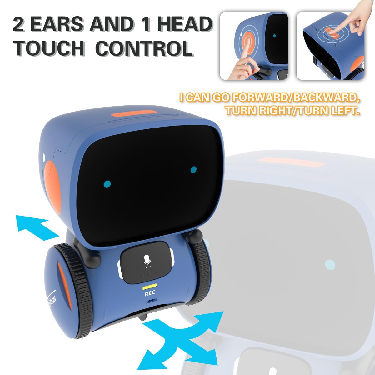 Kids Robot Toys for Girls and Boys Touch and Voice Control - 98K Official Imagery - 3