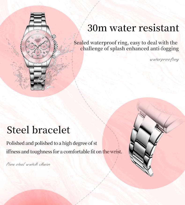 OLEVS Womens Watch Fashion Dress Diamond Female Watches for - Product Imagery