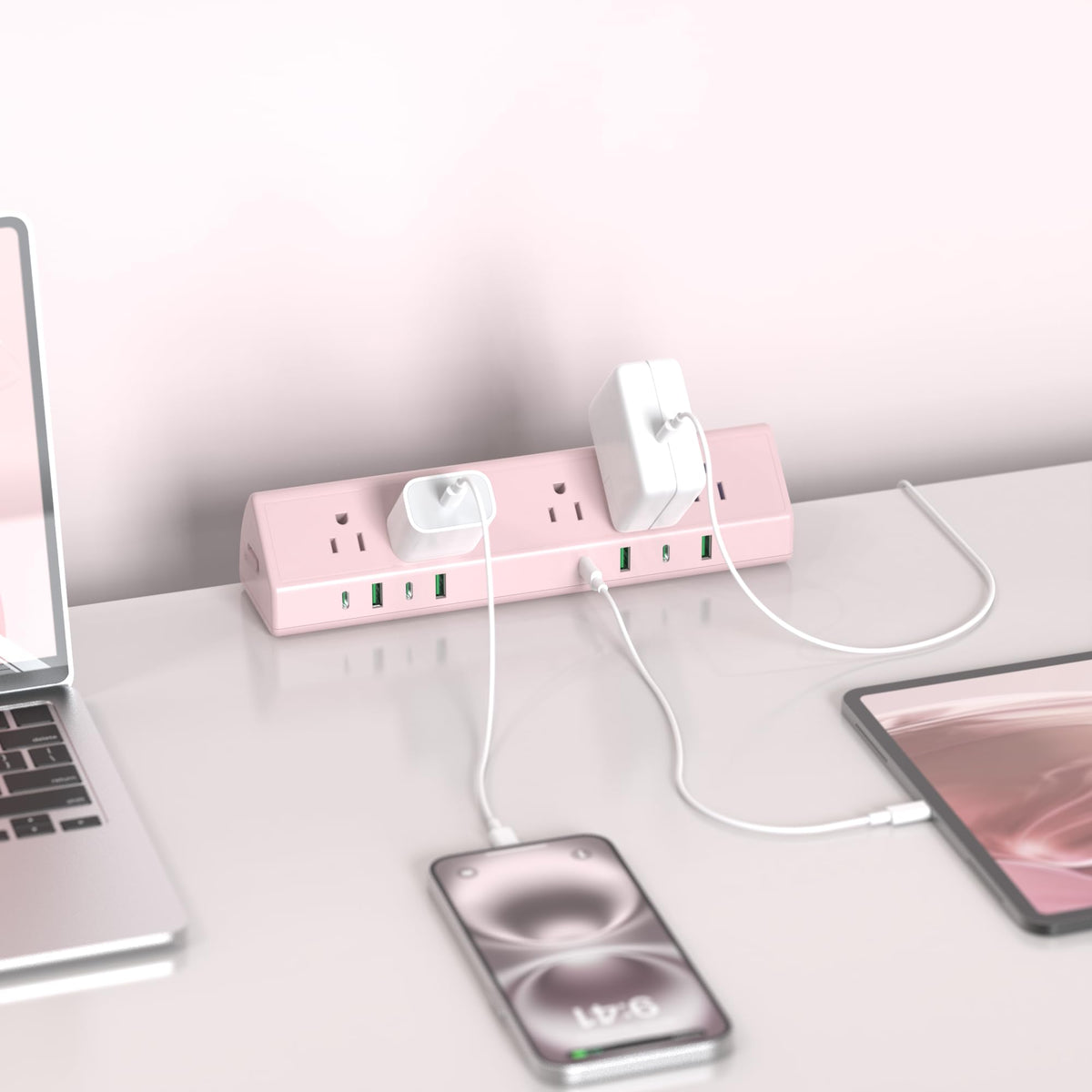 Jgstkcity Desk Clamp Power Strip USB C 65W Surge Protector - Jgstkcity Official Imagery - 7