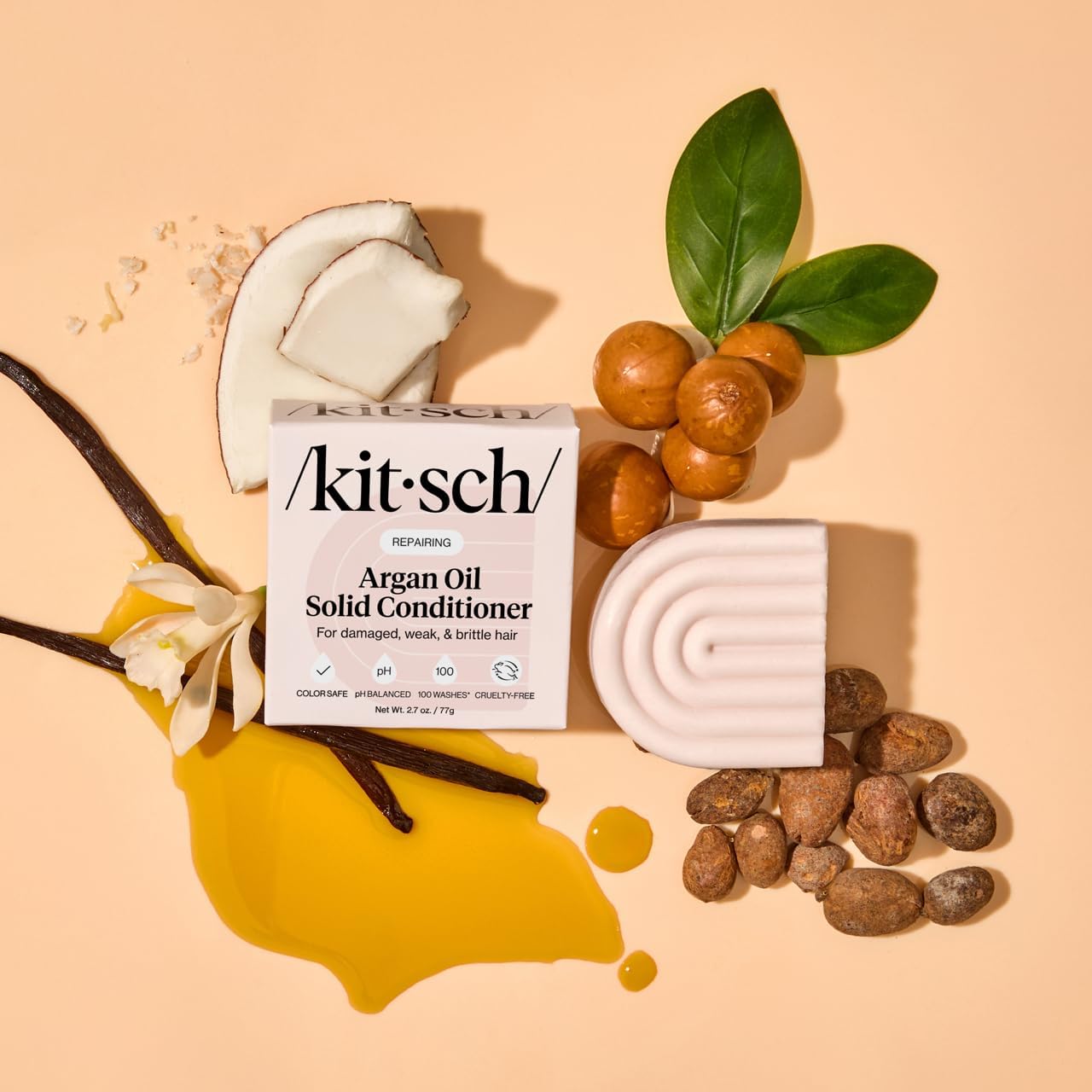 Kitsch Argan Oil Conditioner Bar Soap for Hair Growth – , 2 - Kitsch Official Product View 10
