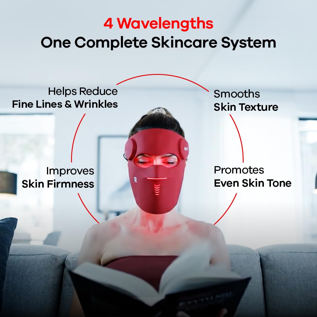 LED Red Light Therapy Face Mask 280 LEDs 4 Wavelengths 5 - RevivaLight Official Imagery - 8