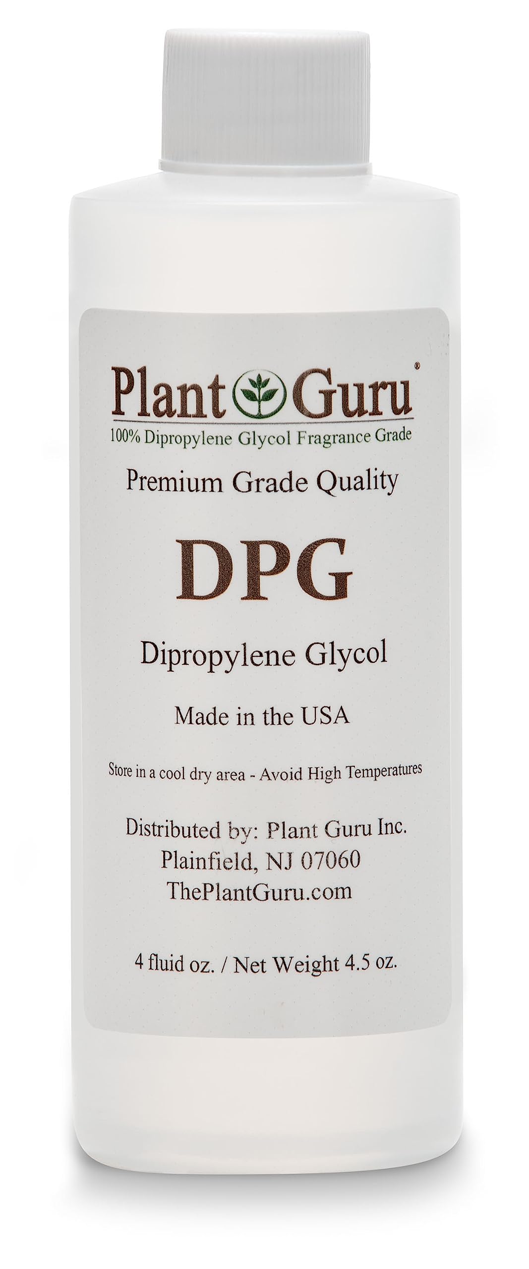 Dipropylene Glycol DPG 4 fl. oz. - Fragrance Grade Carrier Oil - - Product Imagery