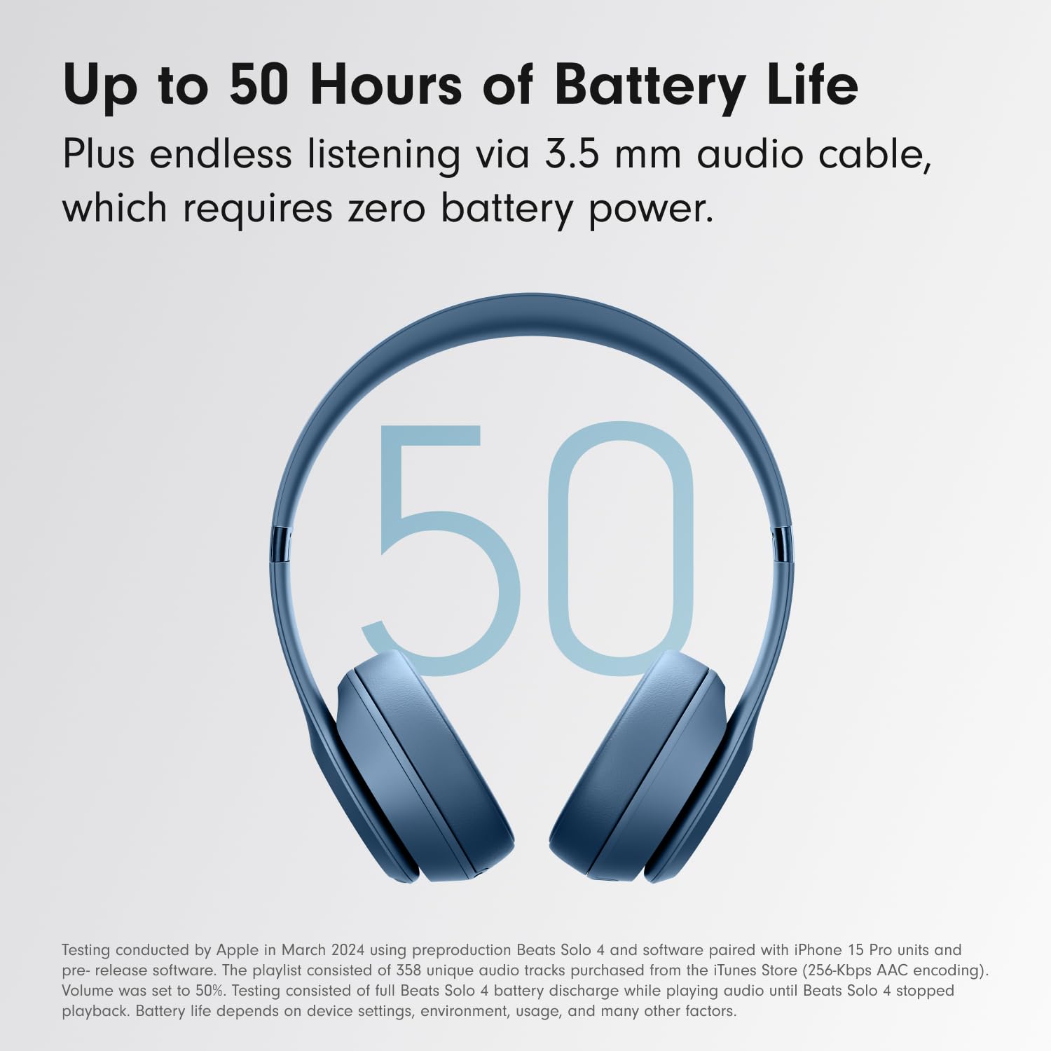 Beats Solo 4 - Wireless On-Ear Bluetooth Headphones, Up to 50-Hou - Beats Official Product View 5