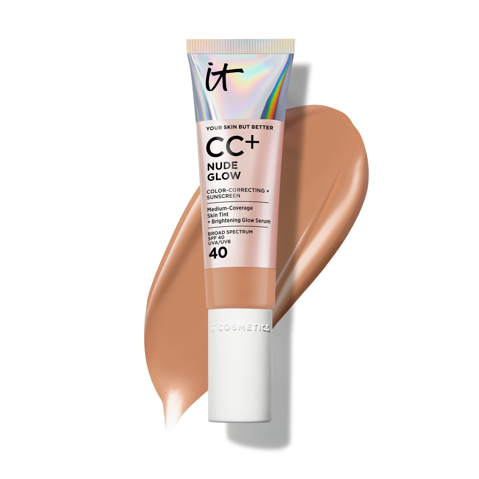IT Cosmetics CC Cream Nude Glow Foundation with SPF 40 - Premium Selection Official Imagery - 2