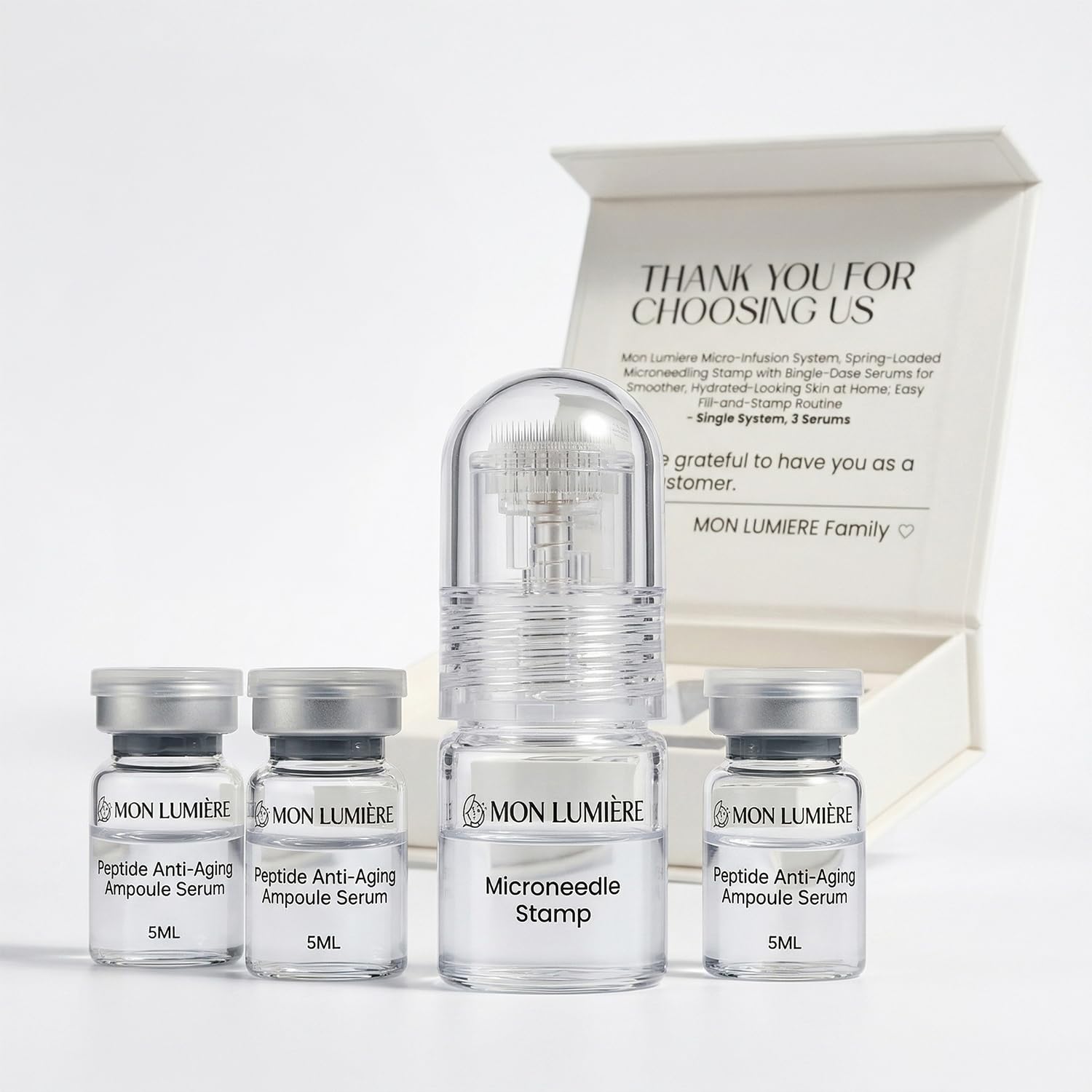 Mon Lumiere Micro Infusion System for Face – Gold Spring-Loaded - Mon Lumi&egrave;re