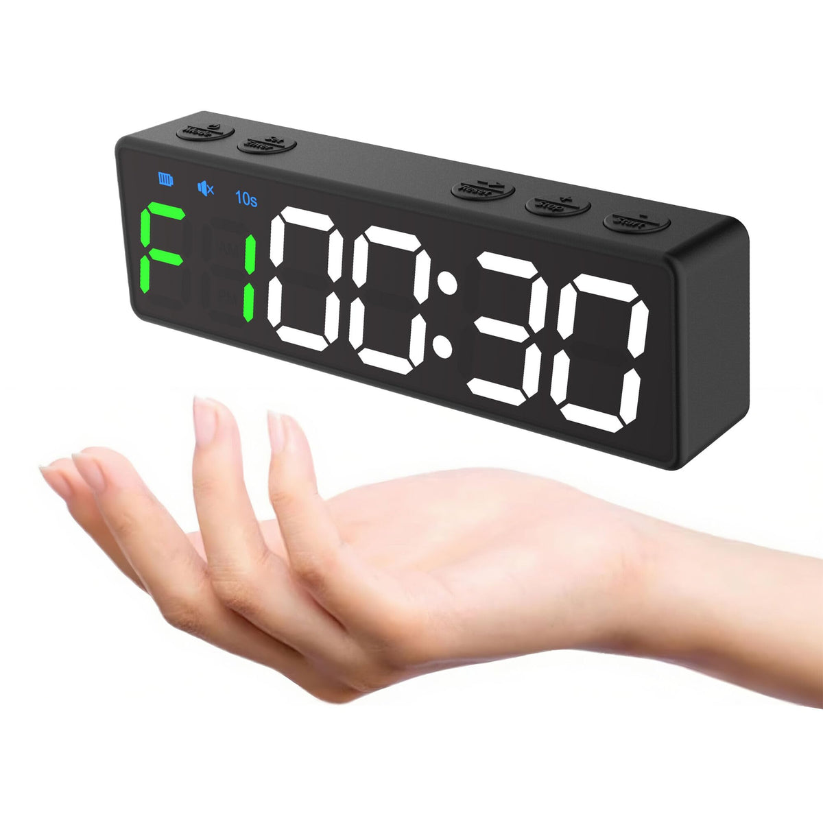 Mini Portable Gym Timer Clock Large LED Digital Display - BXF SPORTS Official Imagery - 2