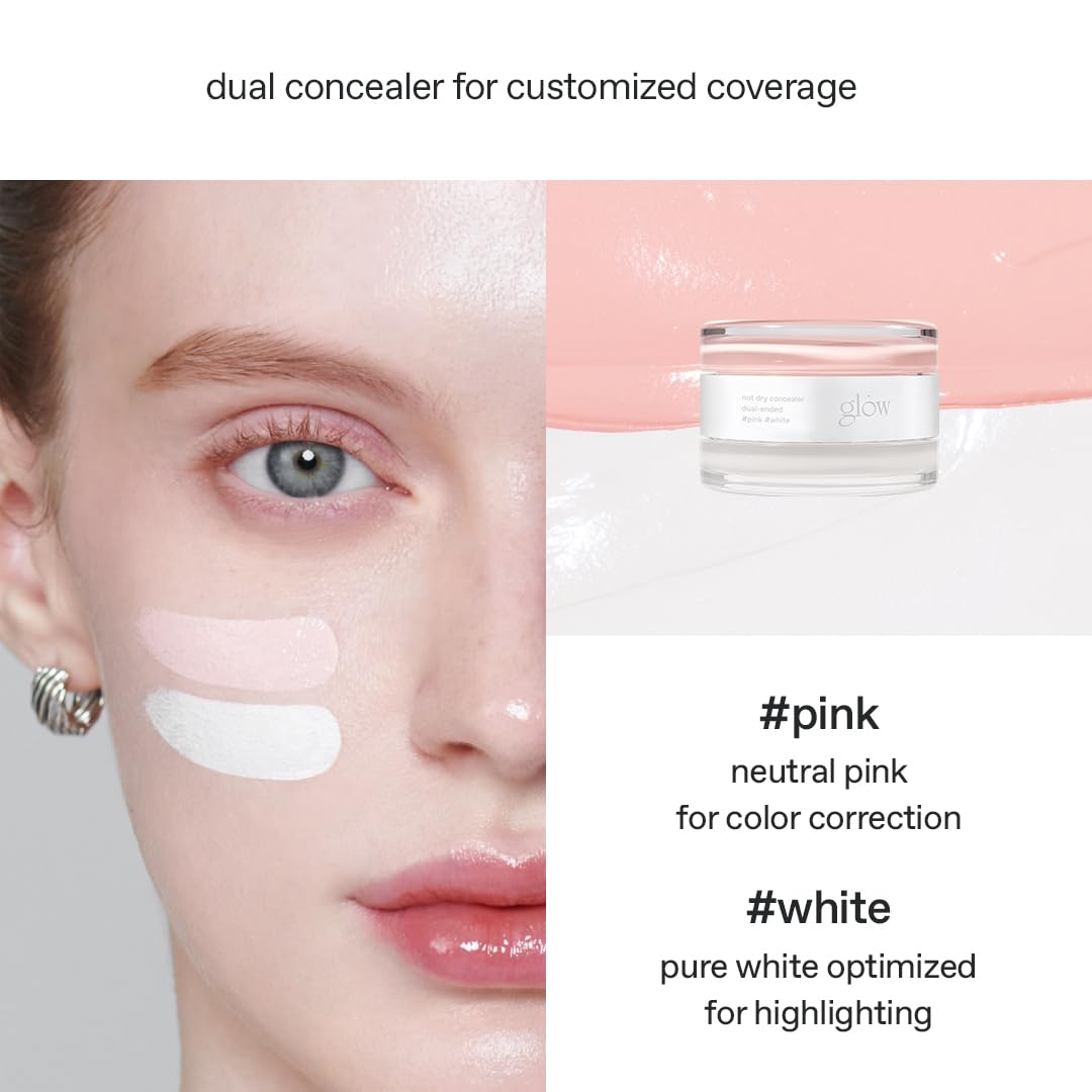 glow not dry concealer pink white korean makeup 0 4 oz - glow Official Imagery - 7