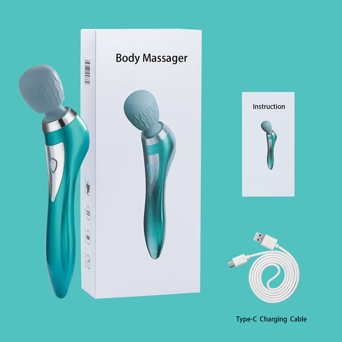 Handheld Personal Massager Personal Tension Relief Portable - Asopal Official Imagery - 6