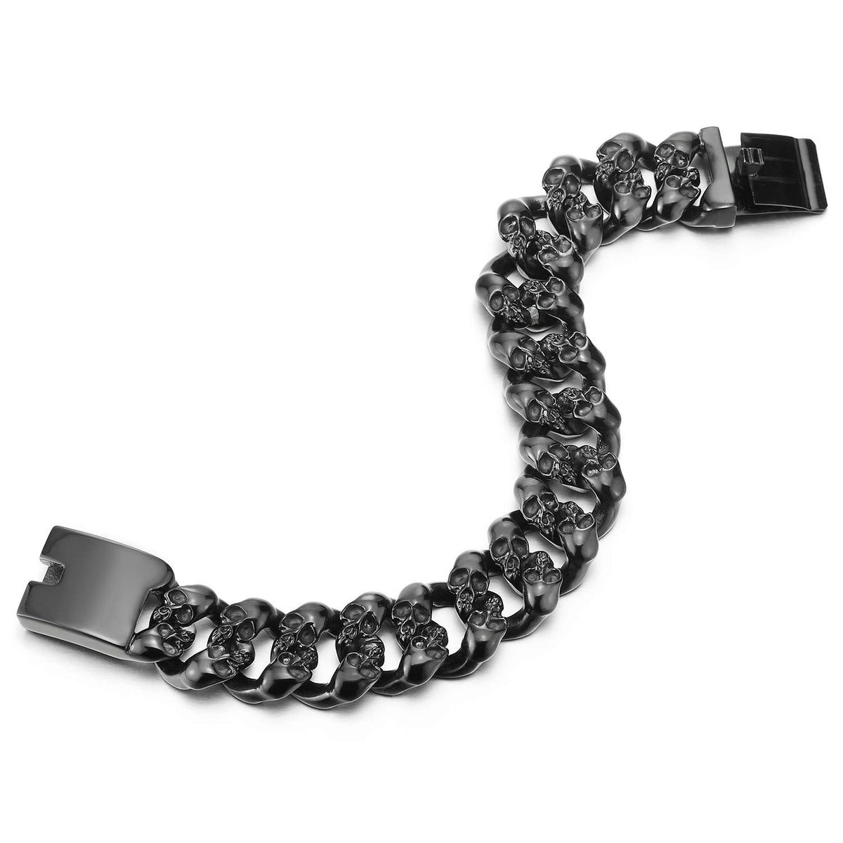 COOLSTEELANDBEYOND Mens Steel Vintage Twisted Braided Link - COOLSTEELANDBEYOND Official Imagery - 5