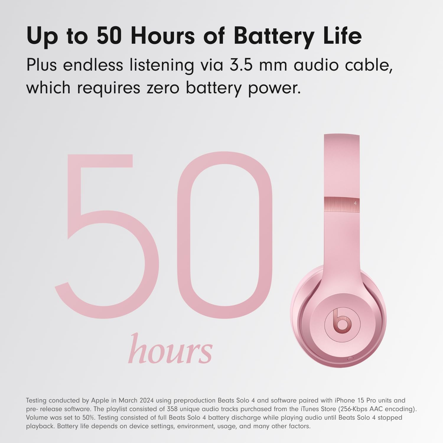 Beats Solo 4 - Wireless On-Ear Bluetooth Headphones, Up to 50-Hou - Beats Official Product View 4