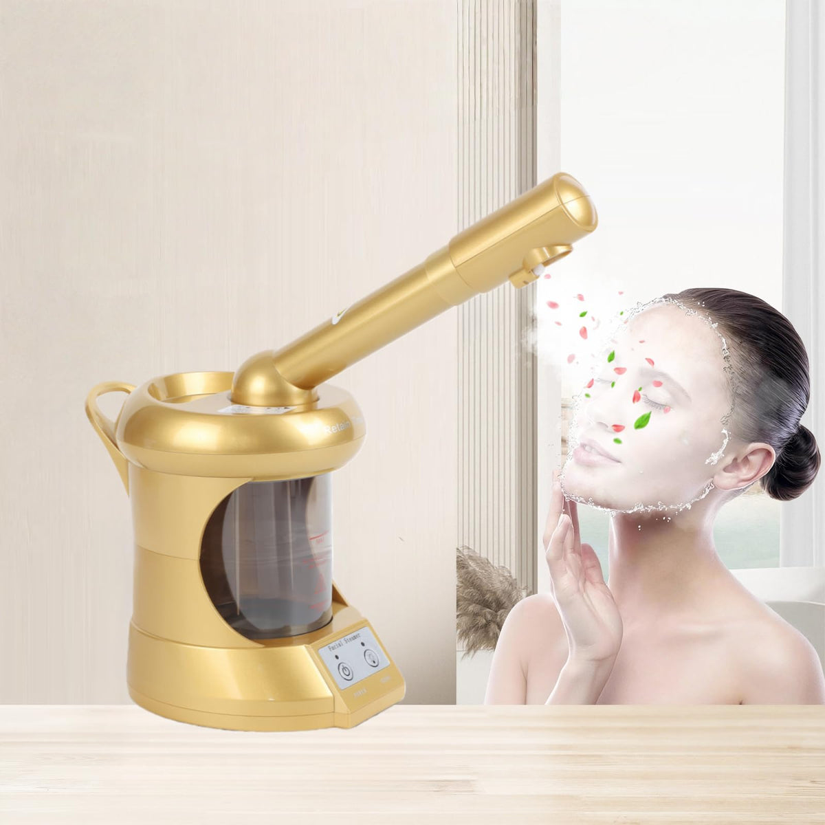 Facial Steamer Cleaning Face Steamer for Hydrating Personal - Retain Time Official Imagery - 2