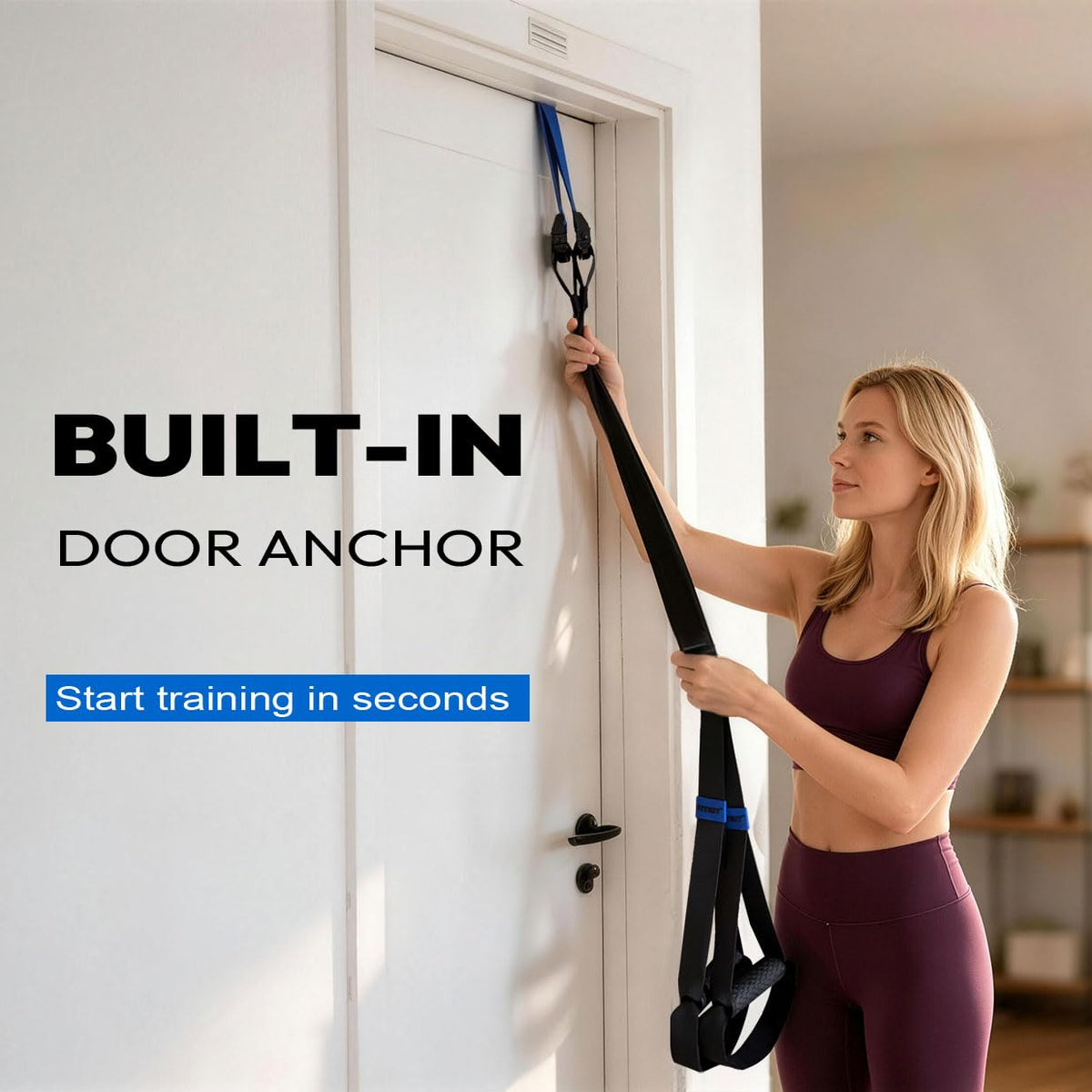 FITKIT Suspension Fitness Trainer System with Built in Door - FITKIT Official Imagery - 3