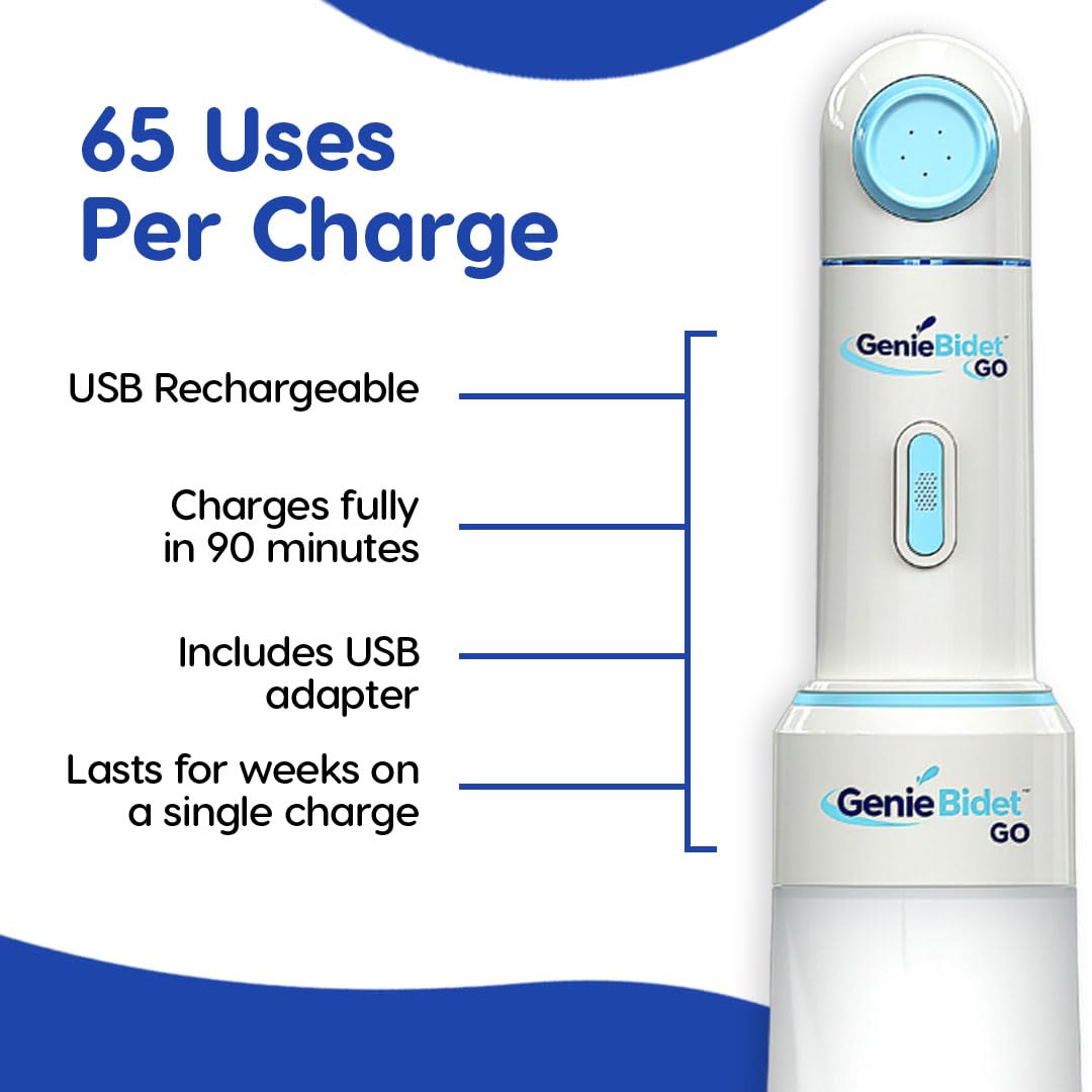 Upgraded 2025 Portable Bidet Rechargeable - GenieBidet Official Imagery - 7