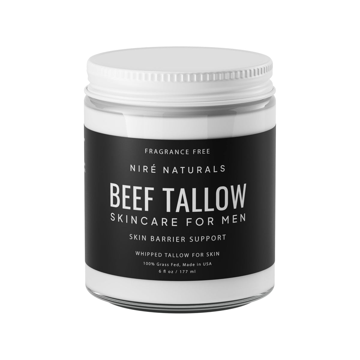 Beef Tallow Face Moisturizer for Men Grass Fed - Niré Naturals Official Imagery - 2