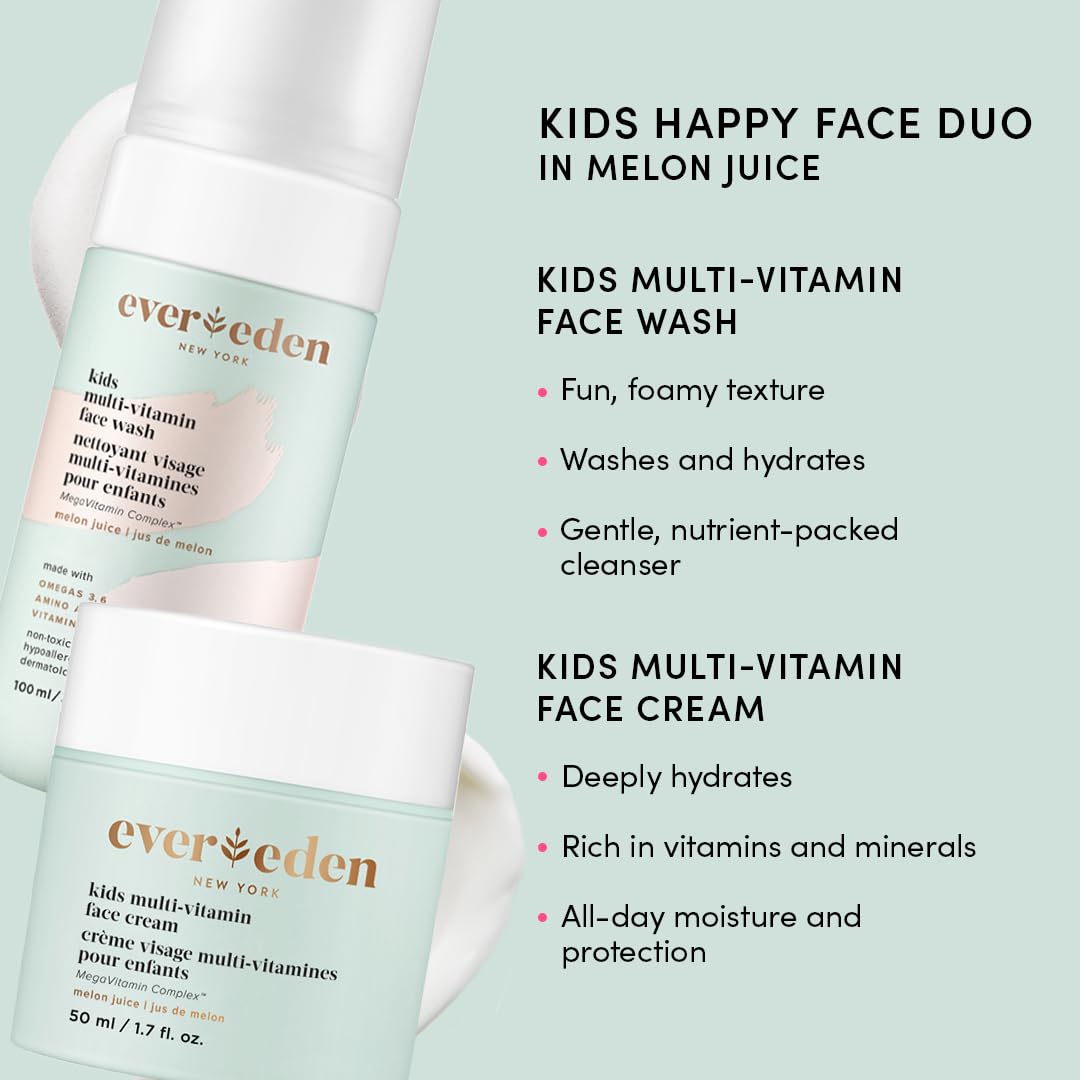 Evereden Kids Face Wash Face Cream Lip Oil Dermatologist - Evereden Official Imagery - 3