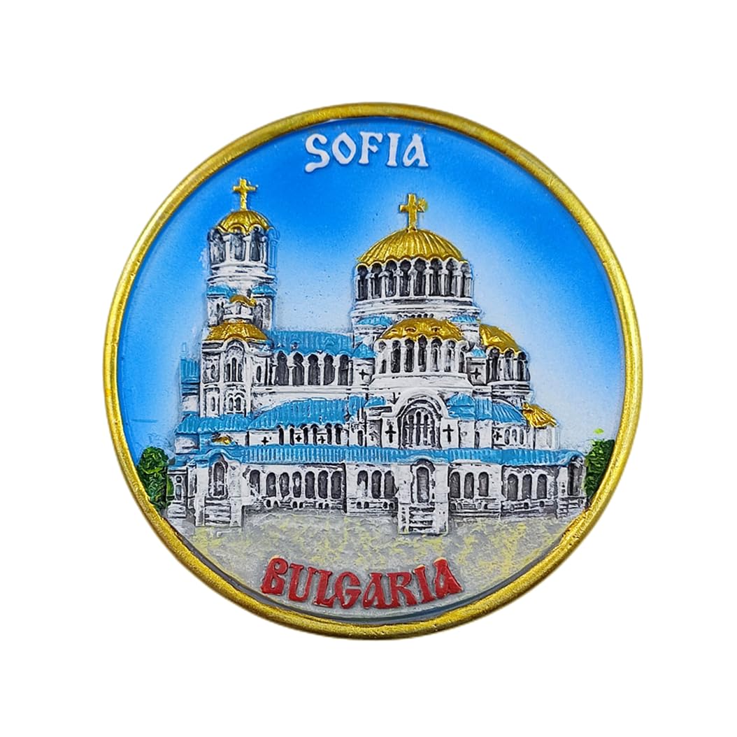3D Sofia Bulgaria Fridge Magnet Souvenir Gift,Resin Handmade - Product Imagery