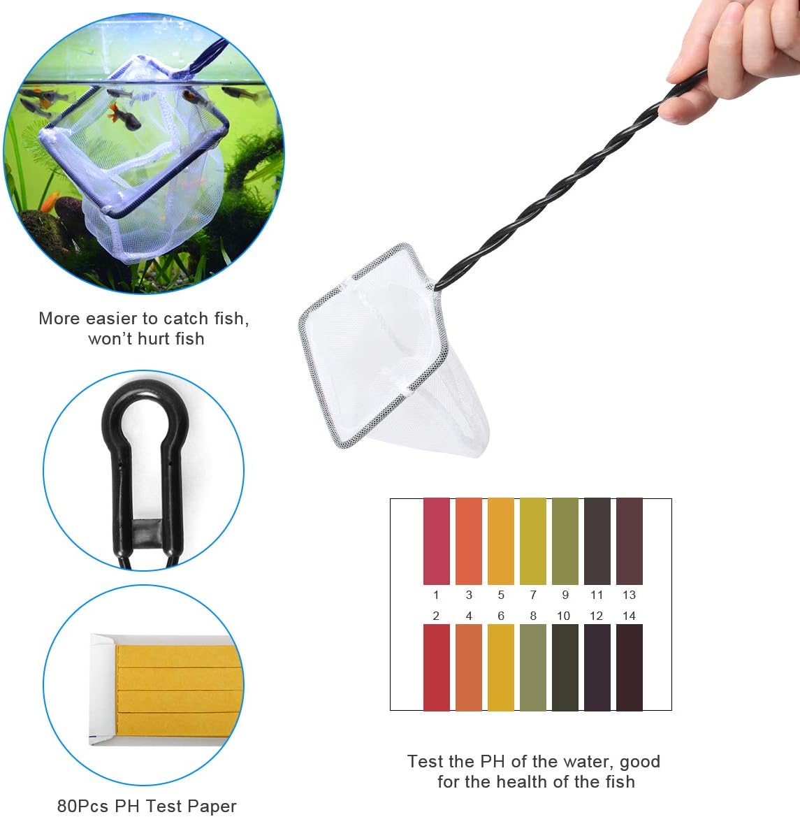 Liveek extra long stainless steel aquascaping tools kit with 8-in-1 aquarium plant maintenance tools, ideal for precise aquatic plant care