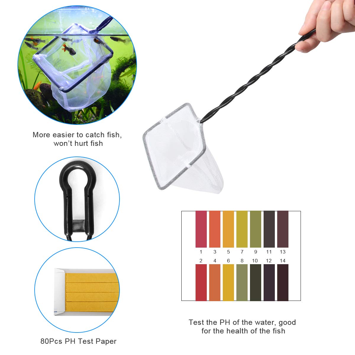 Extra Long Aquarium Aquascaping Tools Kit 8 in 1 Liveek - Liveek Official Imagery - 6
