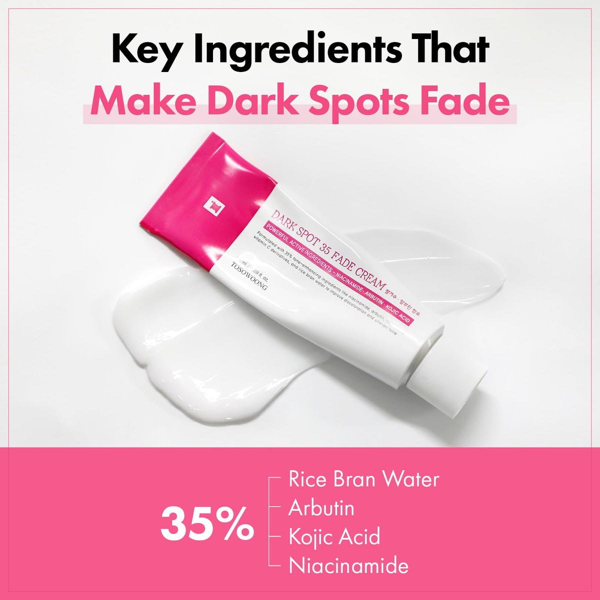 TOSOWOONG Dark Spot 35 Fade Cream for Dark Spots Uneven Tone - TOSOWOONG Official Imagery - 6