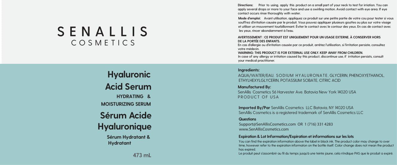Hyaluronic Acid Serum 16 fl oz And 2 fl oz Made From Pure - SenAllis Cosmetics Official Imagery - 7