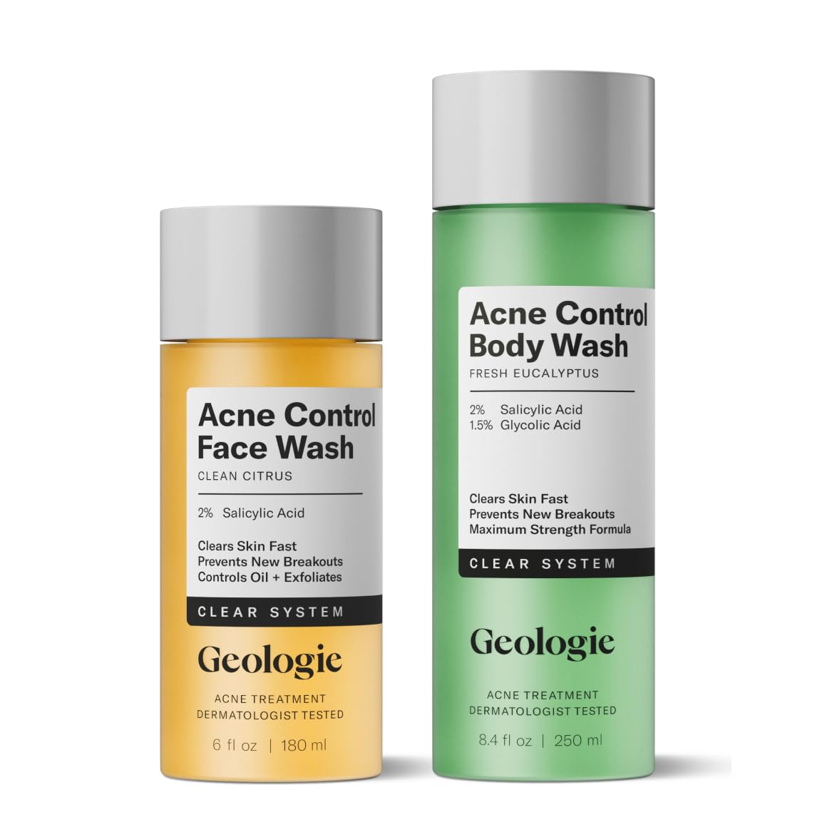 Geologie Derm Designed Acne Skincare Bundle 2 Salicylic Acid - Geologie Official Imagery - 2