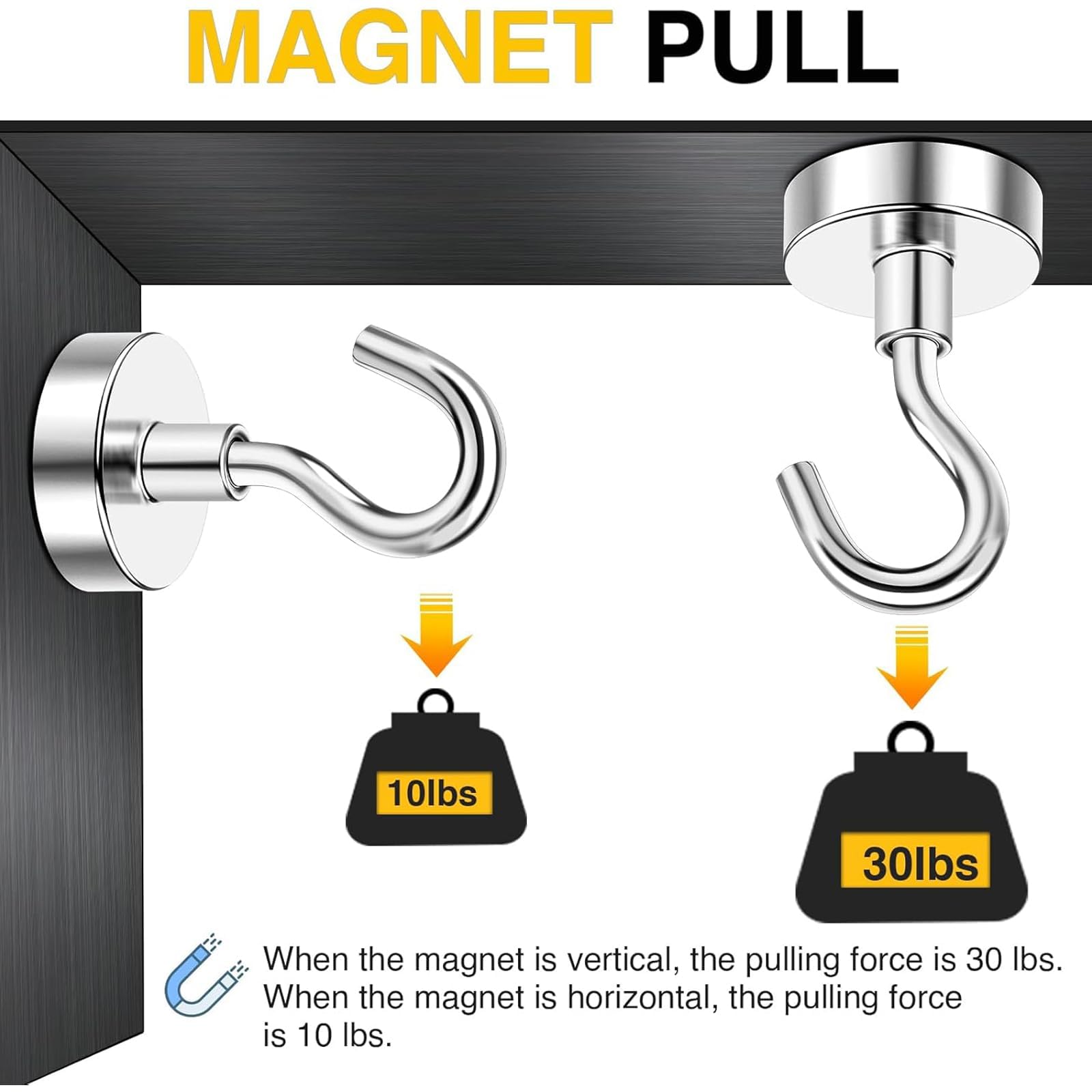 DIYMAG Magnetic Hooks 20pcs 30lbs+ Cruise Essentials 2026 Magnet - DIYMAG Official Product View 5