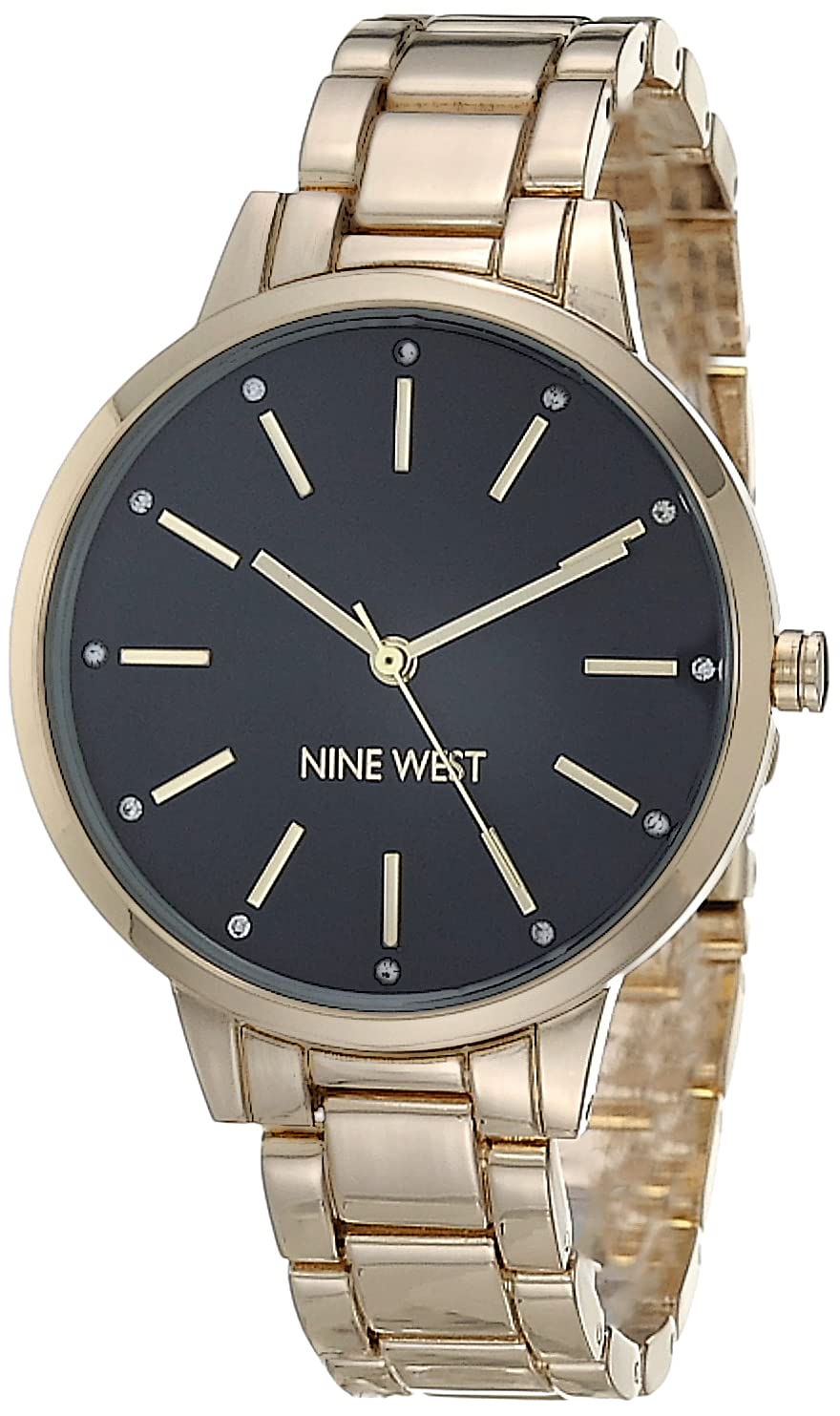 Nine West Women's Crystal Accented Bracelet Watch - View 6