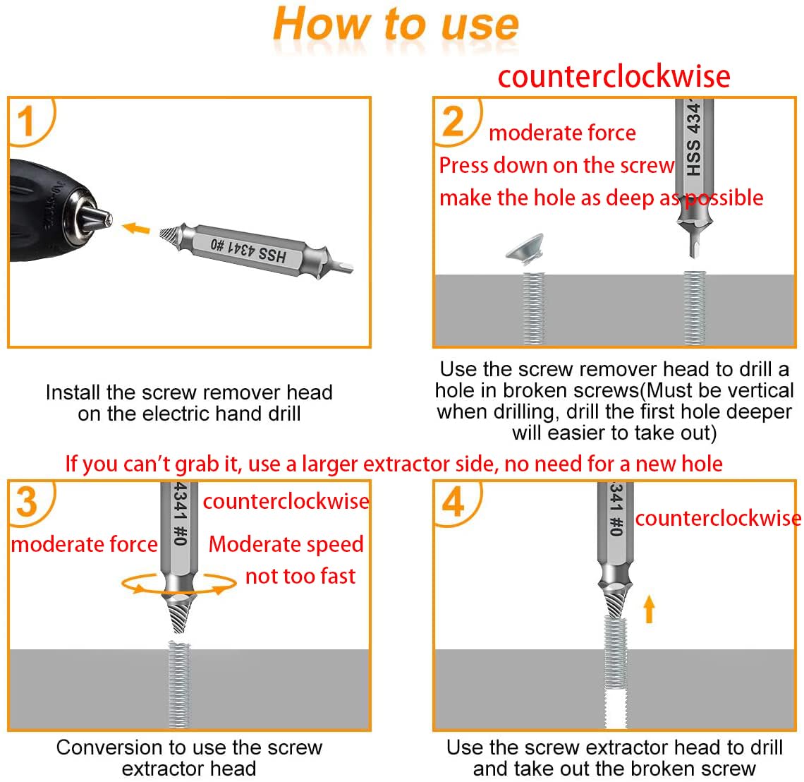 THOSAF Damaged Screw Extractor Set,Christmas Stocking Stuffers fo by THOSAF - Angle View 2