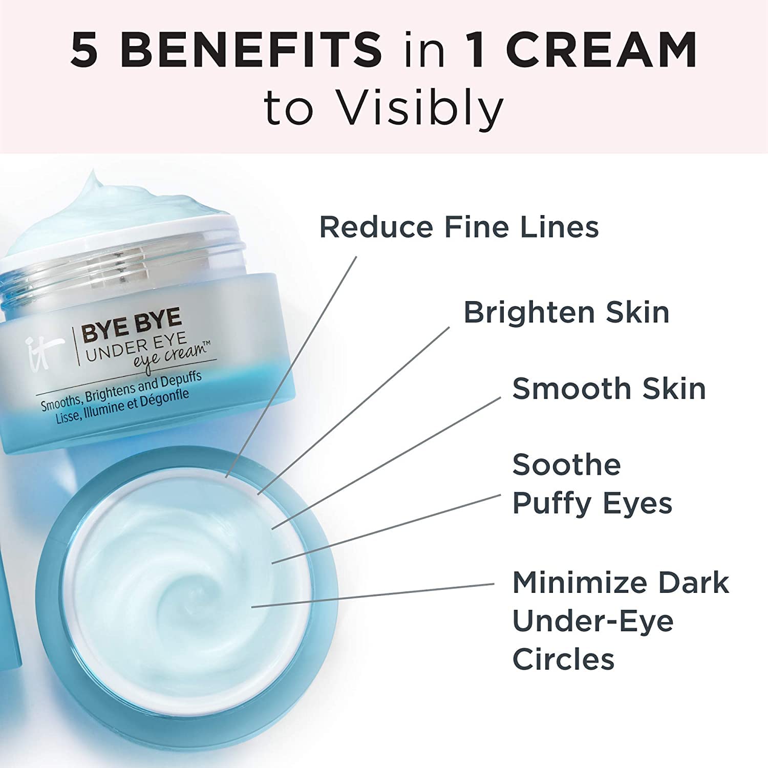 IT Cosmetics Bye Bye Under Eye Brightening Eye Cream for - Premium Selection Official Imagery - 6