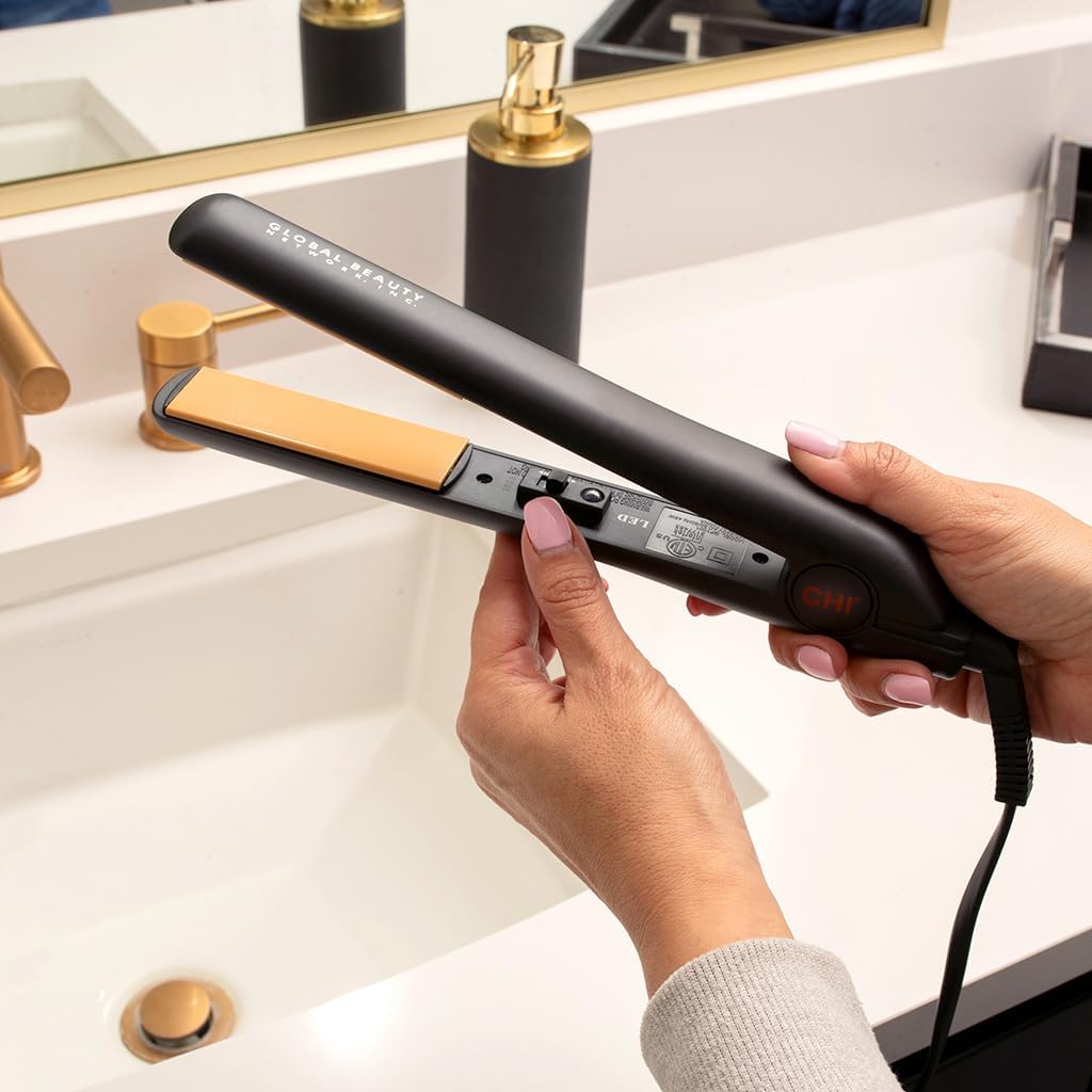 CHI Original 1-inch ceramic hair straightener flat iron for sleek styling, featuring advanced ceramic plates and ergonomic design.