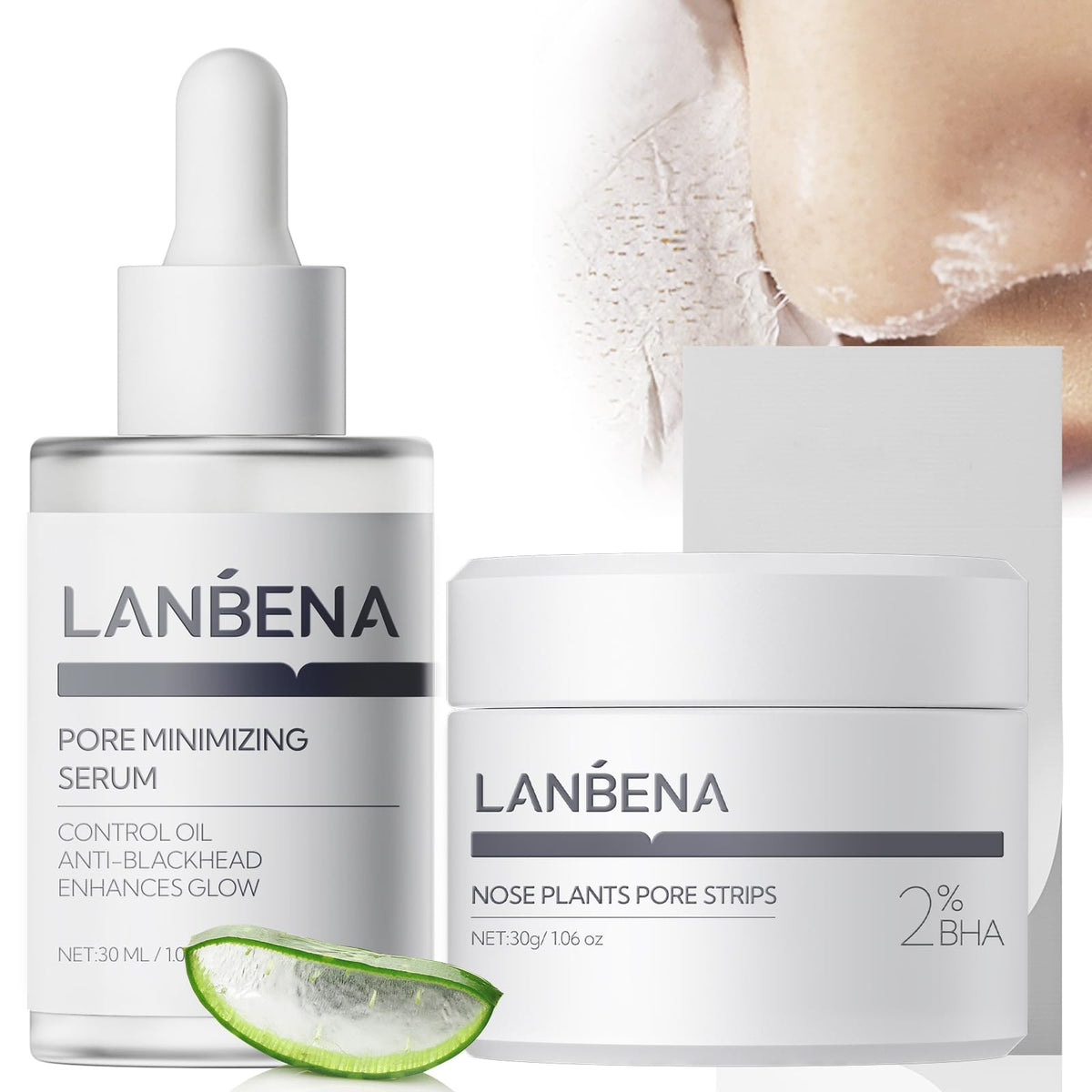 LANBENA 3 in 1 Blackheads Removing Kit Nose Pore Strips 30g - LANBENA Official Imagery - 2