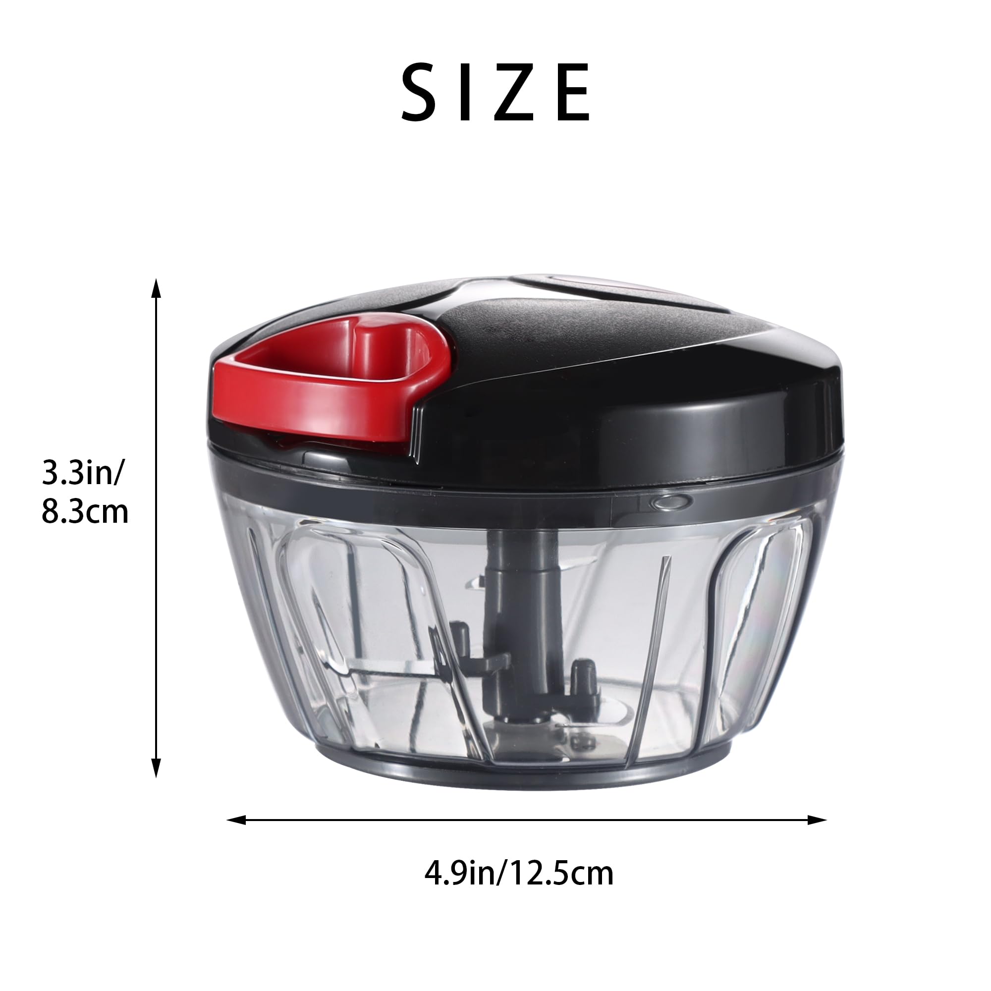 Ourokhome Manual Food Processor Vegetable Chopper, Portable Hand - Ourokhome Official Product View 2