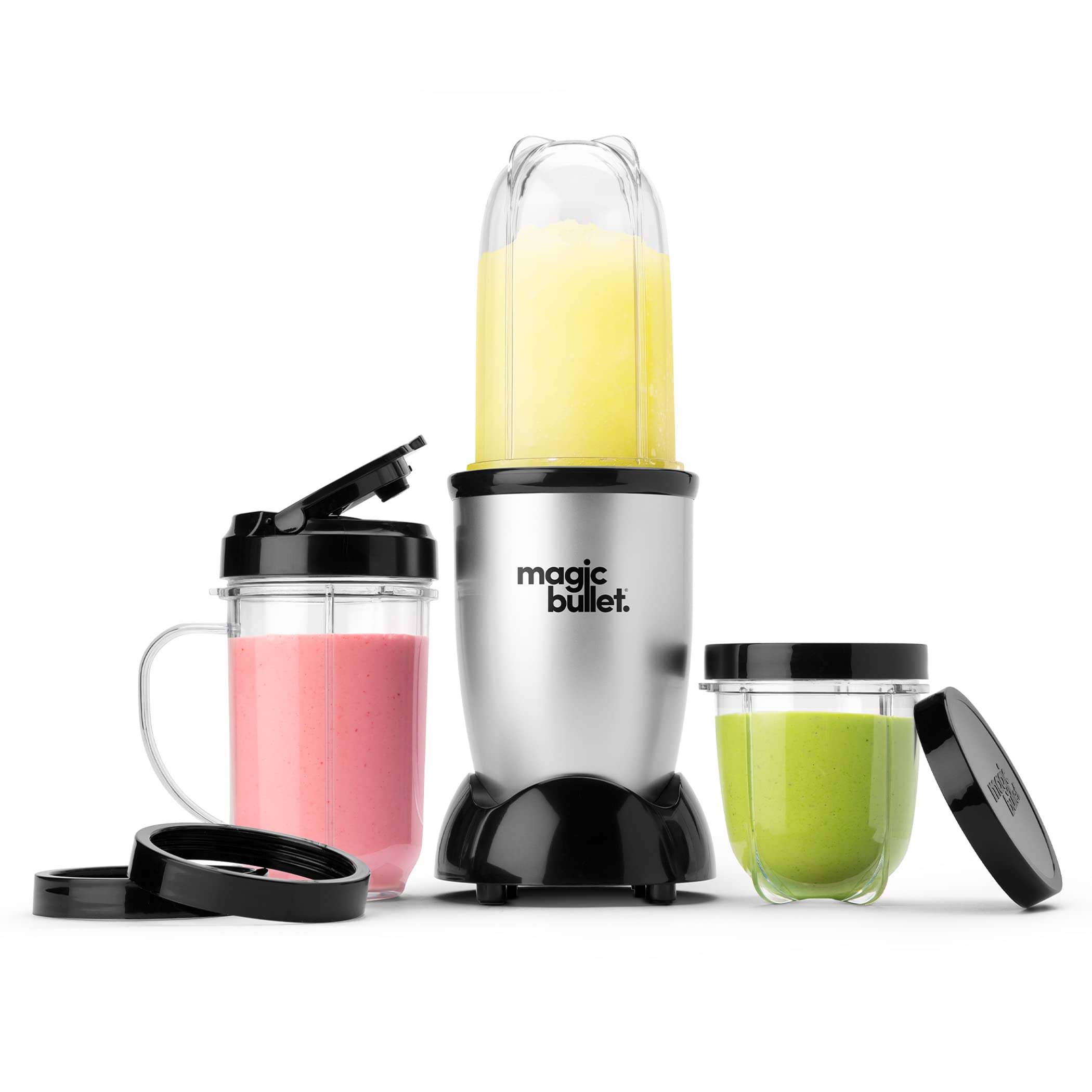 Magic Bullet Blender, Small, Silver, 11 Piece Set by Magic Bullet - Angle View 1