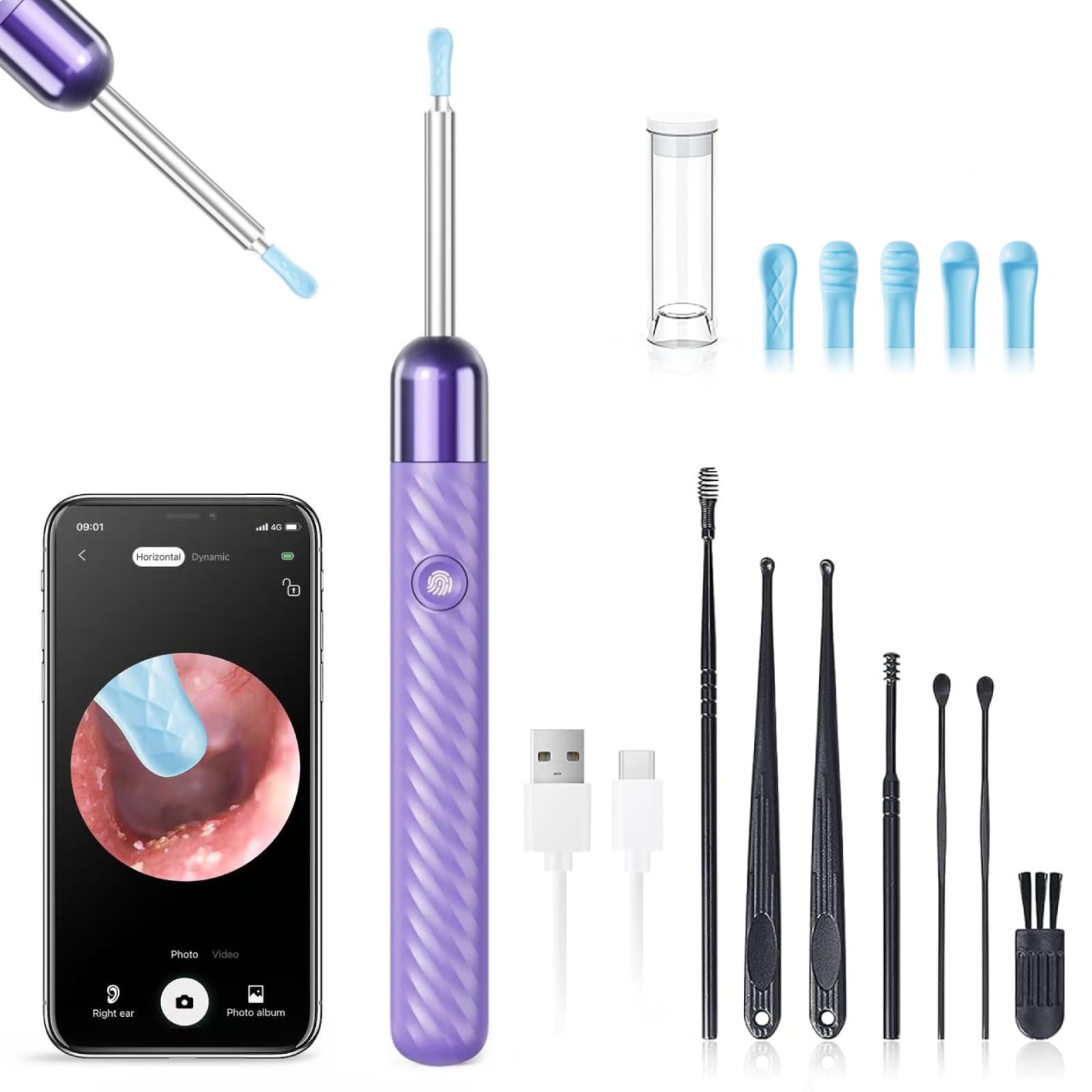 LEIPUT Ear Wax Removal - Earwax Remover Tool with 7 Pcs Ear Set - - LEIPUT Official Product View 7