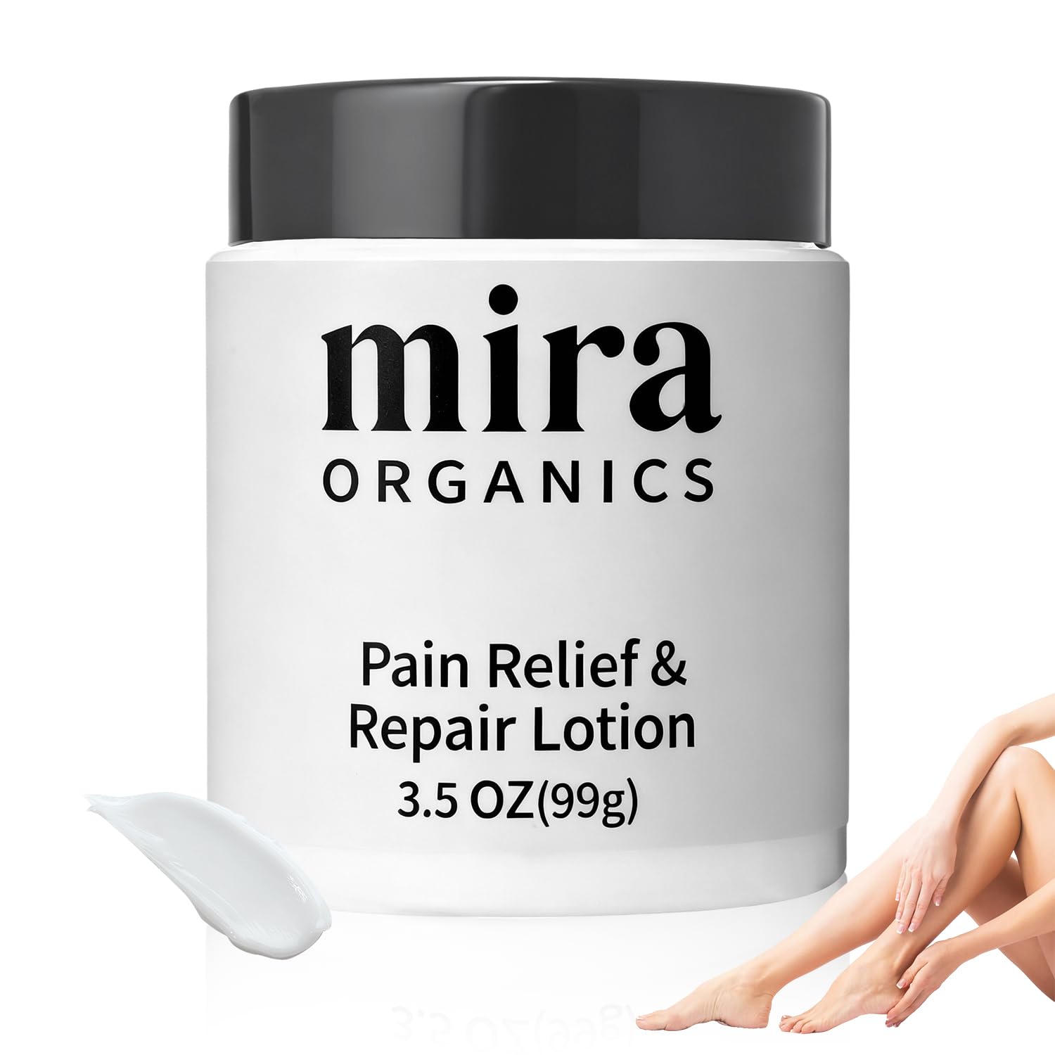 FUERHPSH Mira Relief Repair Lotion with magnesium and arnica, a skin moisturizer for soothing and nourishing skin care.