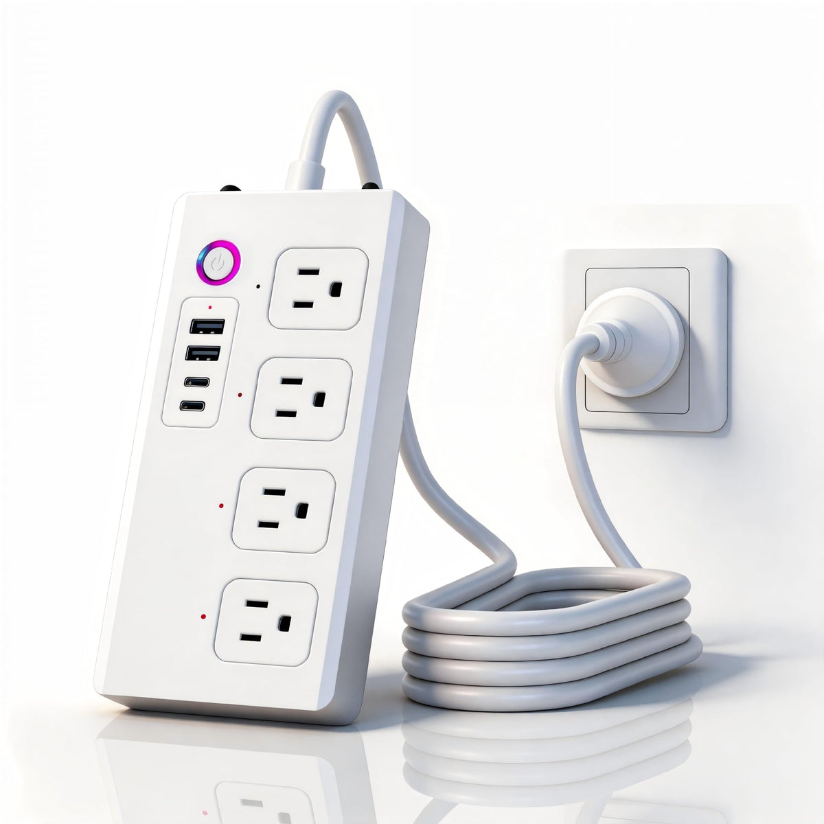 WiFi Smart Power Strip Surge Protector with PD 20W USB C - DIBOKAYSHI Official Imagery - 1