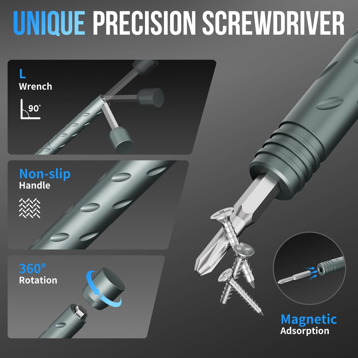 STREBITO 55 in 1 Magnetic Screwdriver Set Cube Tool Kit - STREBITO Official Imagery - 5