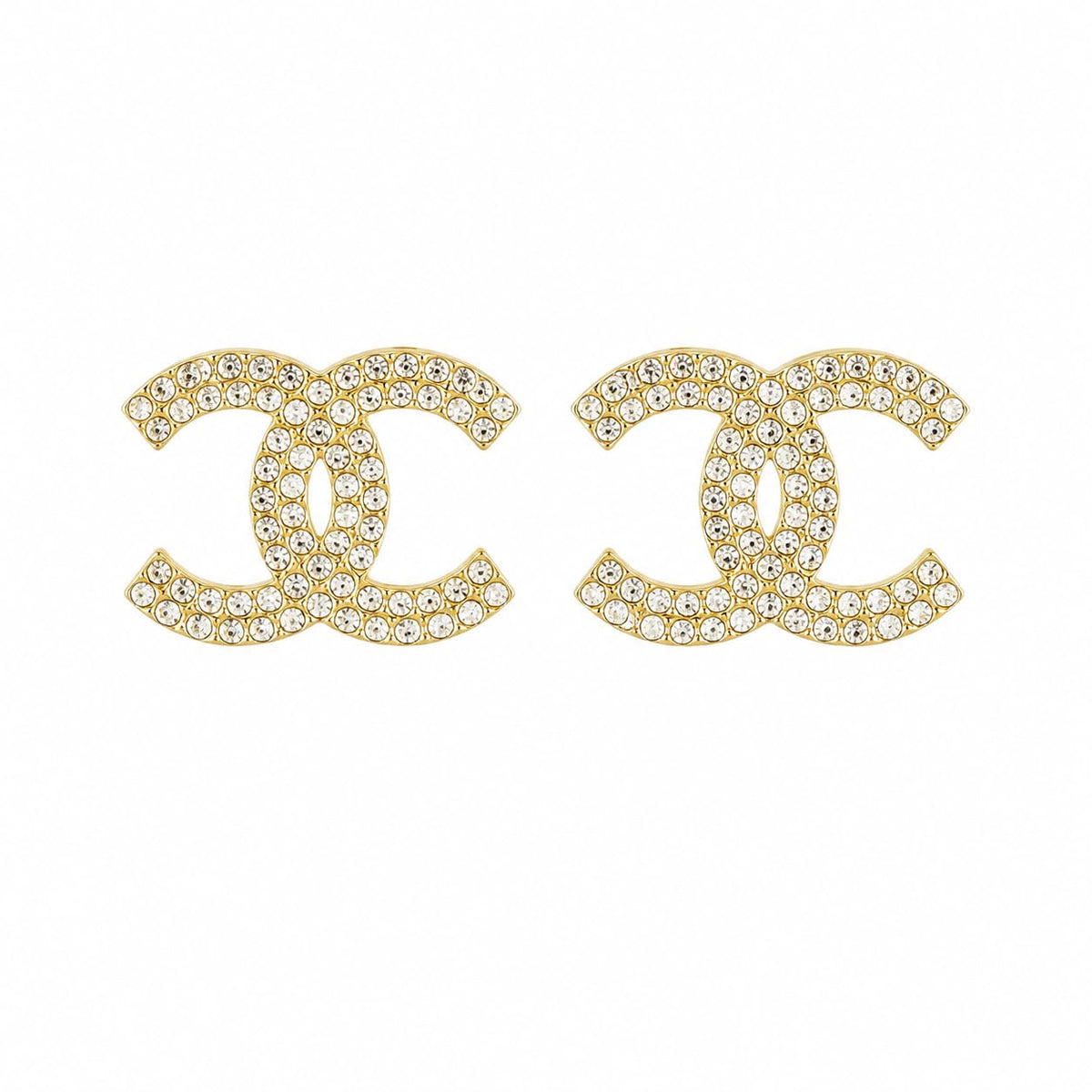 Women s sparkling fully pav set intertwined stud earrings - Premium Selection Official Imagery - 1