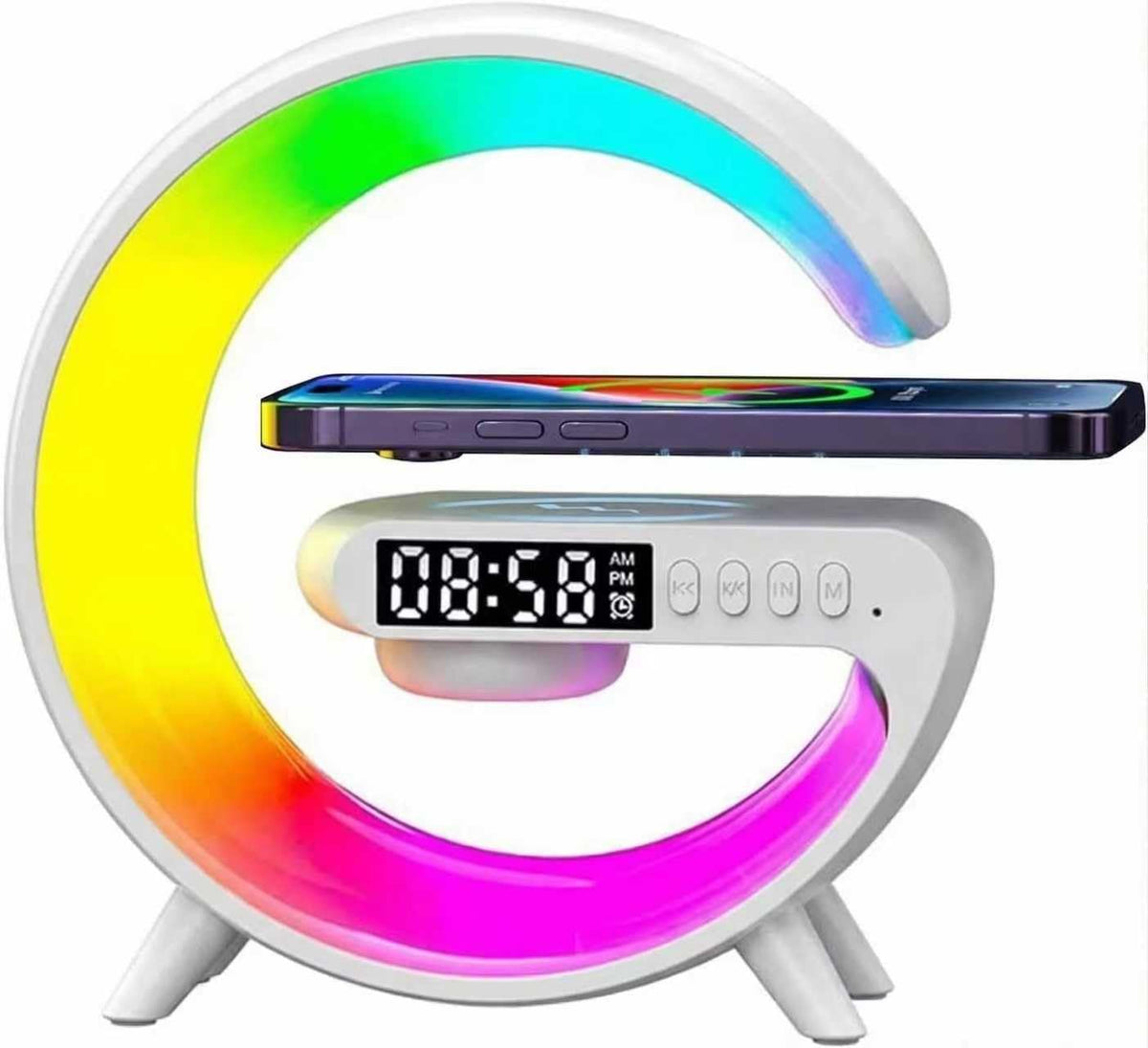 Mini Smart LED Table Lamp 4 in 1 Wireless Charger Wireless - Htoxsdc Official Imagery - 8