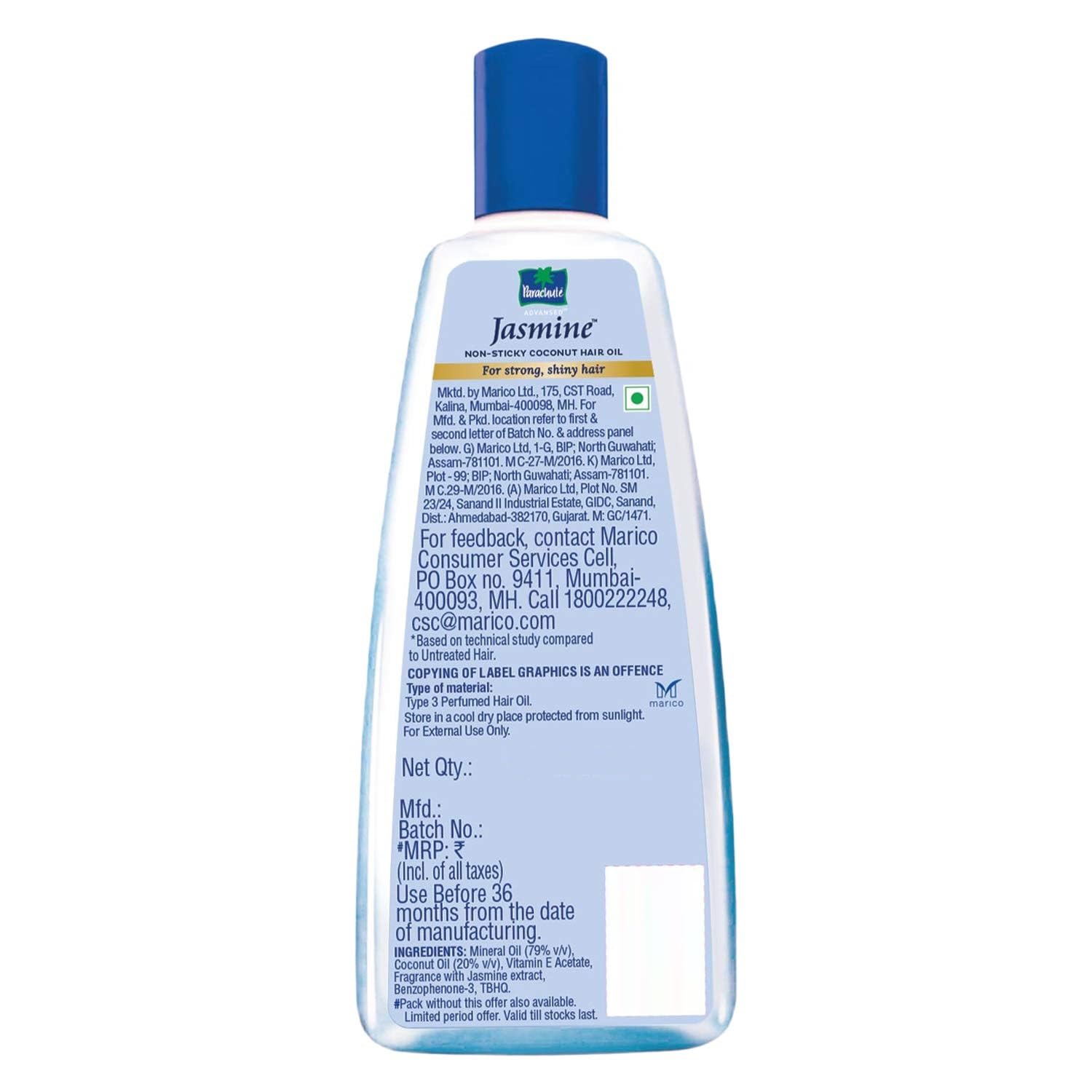 Parachute Advansed Jasmine Enriched Coconut Hair Oil with Vitamin - For Scalp - Parachute Advansed Official Product View 8