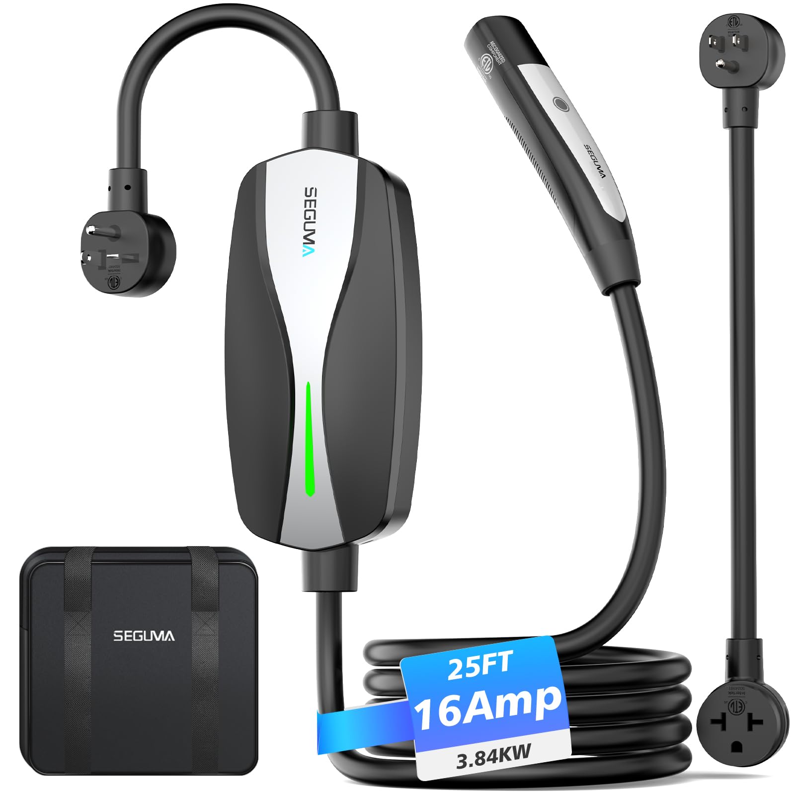 SEGUMA Level 1 - 2 Tesla Charger & 12A 120V w 5 15Plug - SEGUMA Official Product View 1