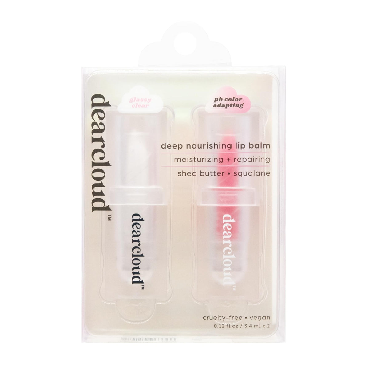 dearcloud Deep Nourishing Lip Balm Set 2pc Shea Butter - dearcloud Official Imagery - 2