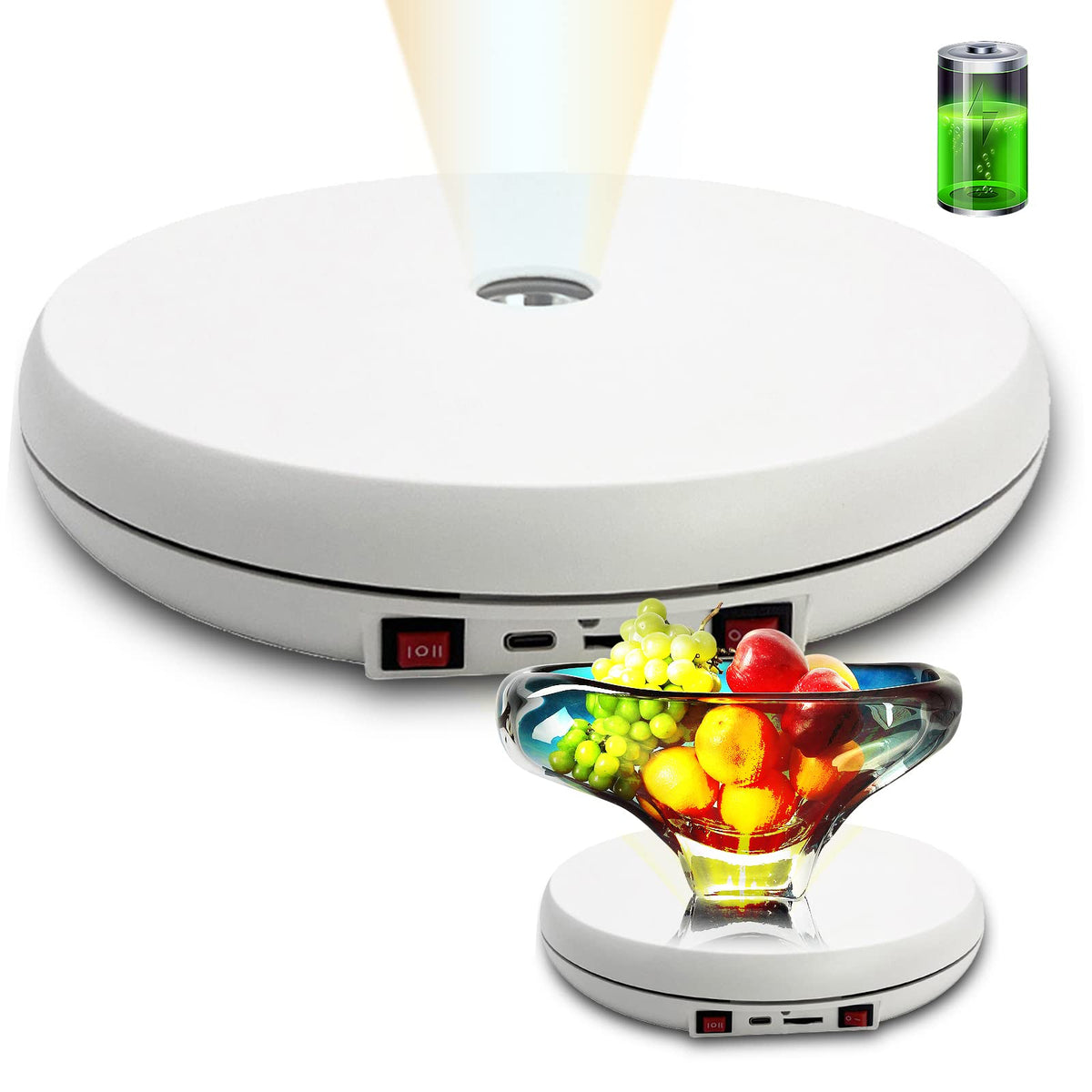 JAYEGT Motorized Rotating Display Stand with LED Light 10 - JAYEGT Official Imagery - 1