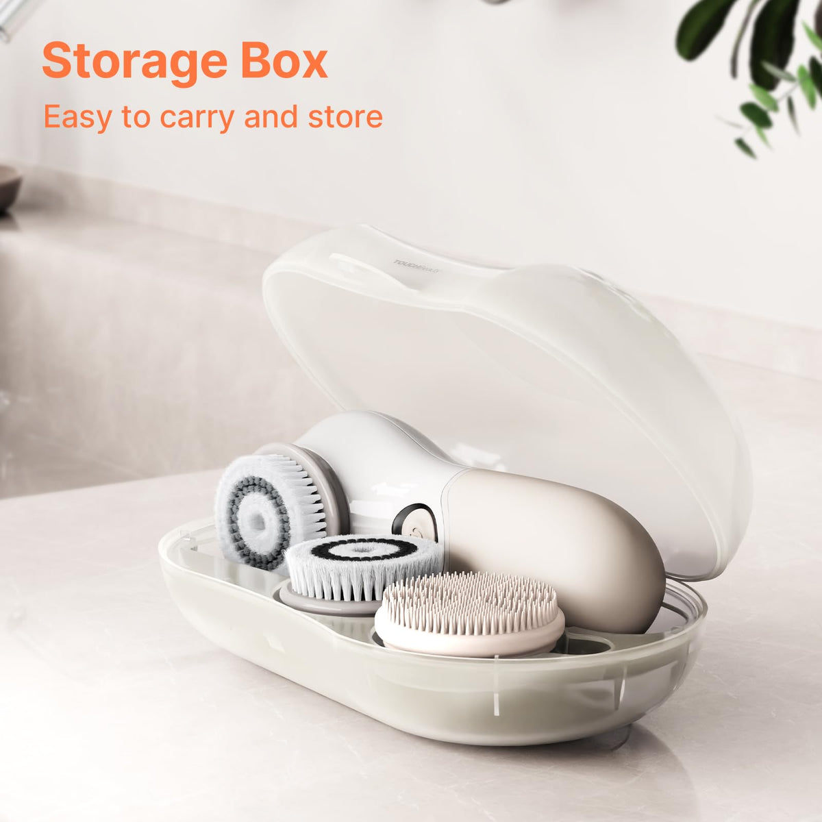 Face Scrubber with 3 Brush Heads 2 Speeds - TOUCHBeauty Official Imagery - 5